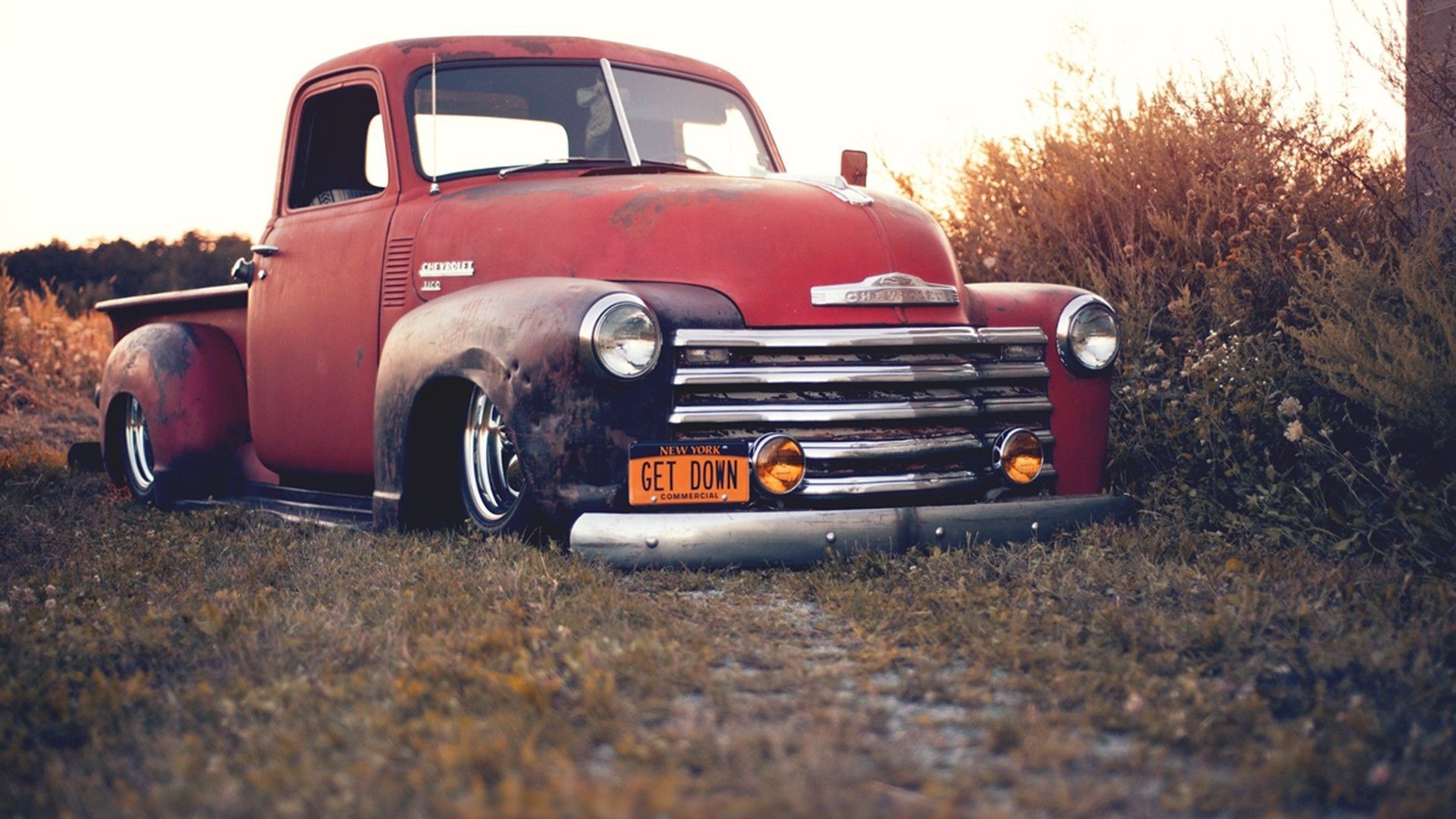 Pickup Chevy classico rosso, 1920x1080 1080p, PC Desktop