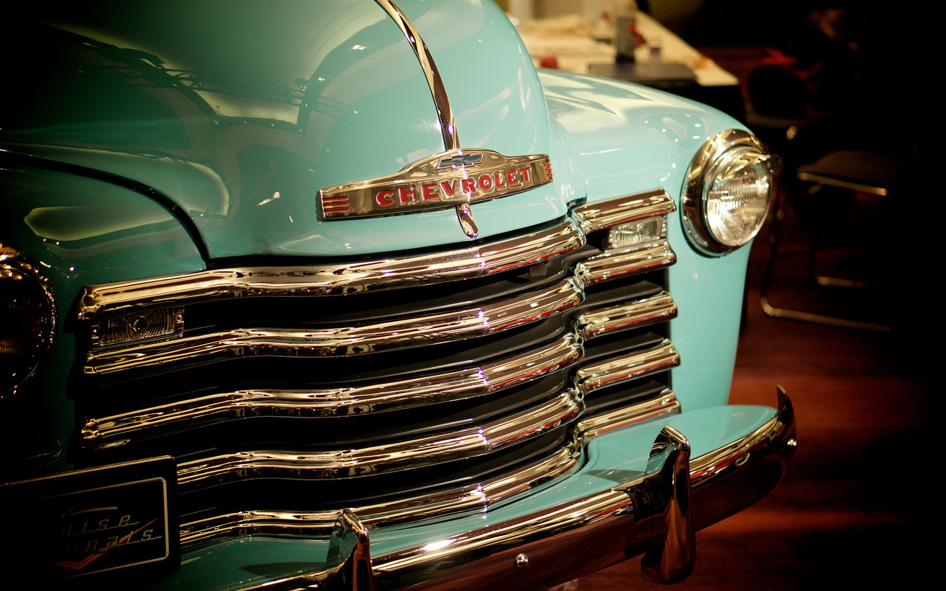 Chevrolet classica turchese griglia, 1920x1200 WUXGA, PC