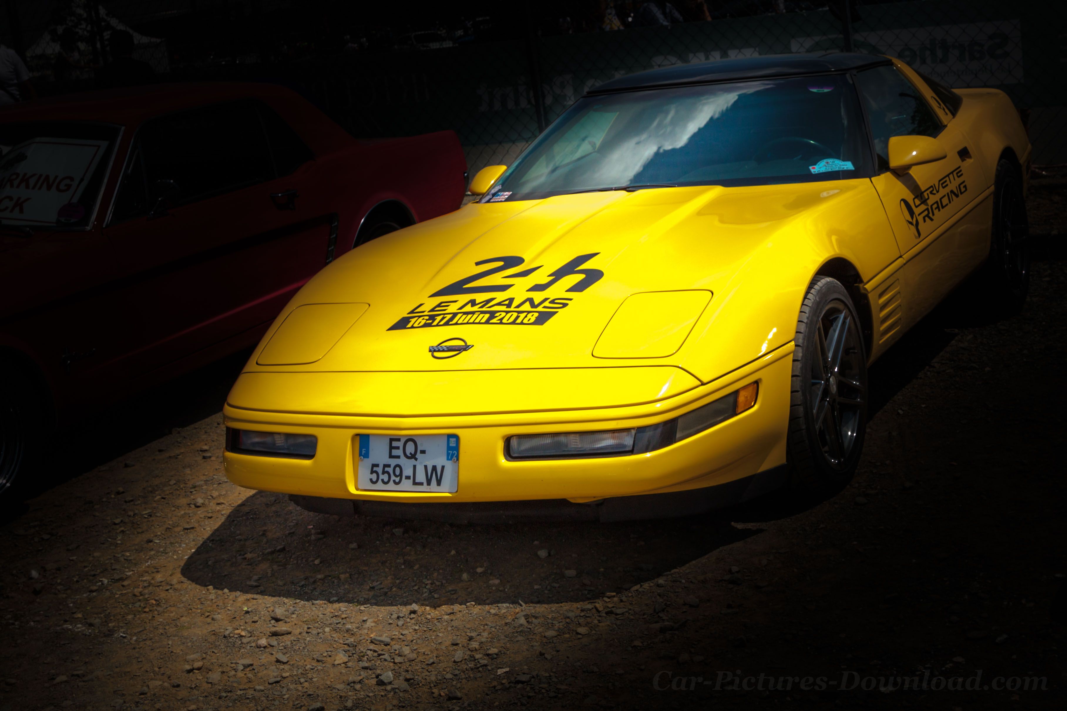 Chevrolet Corvette gialla classica, sportiva americana, 3633x2422 2K, Desktop