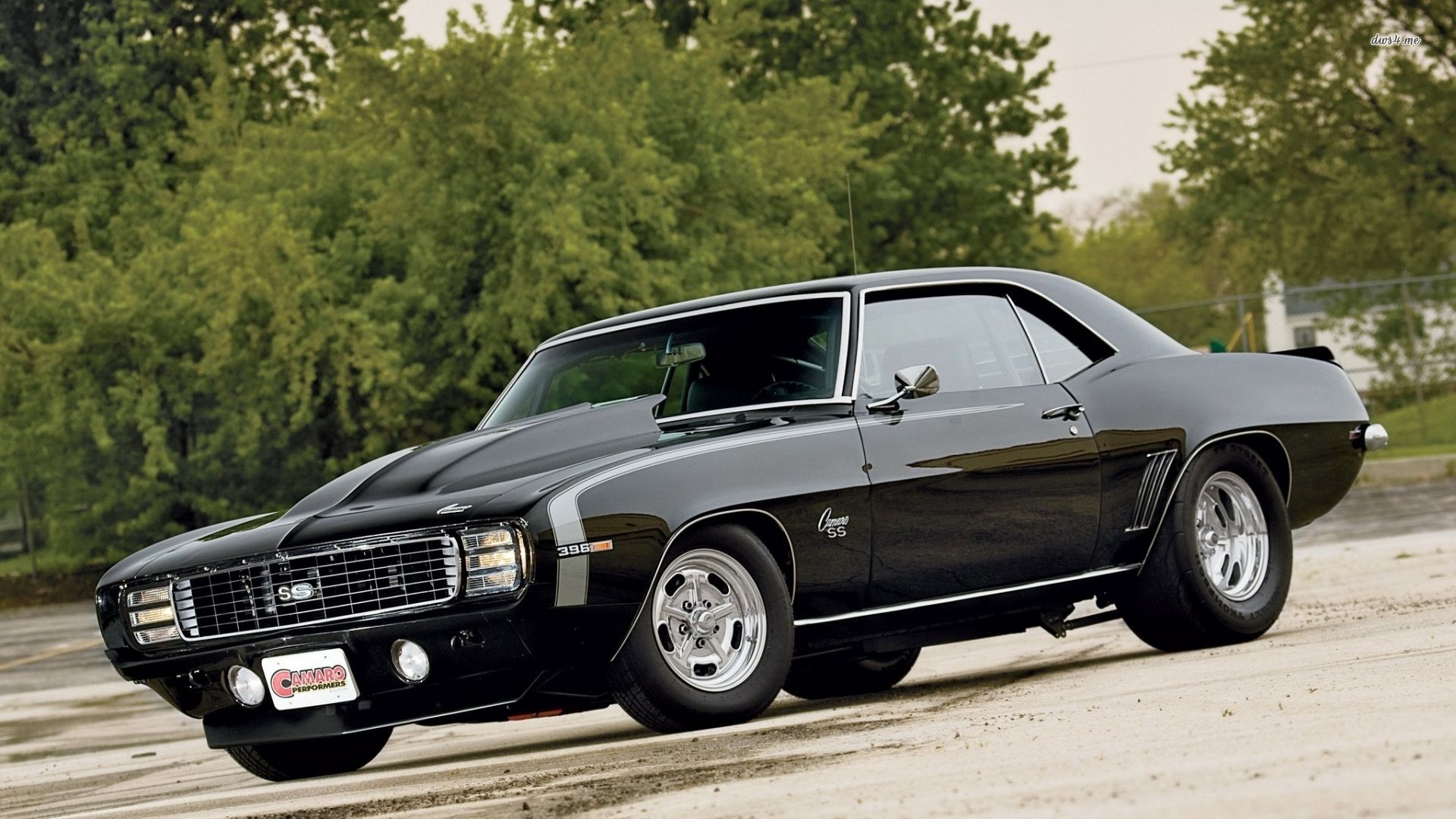 Chevy Camaro classica nera, 1920x1080 Full HD, PC