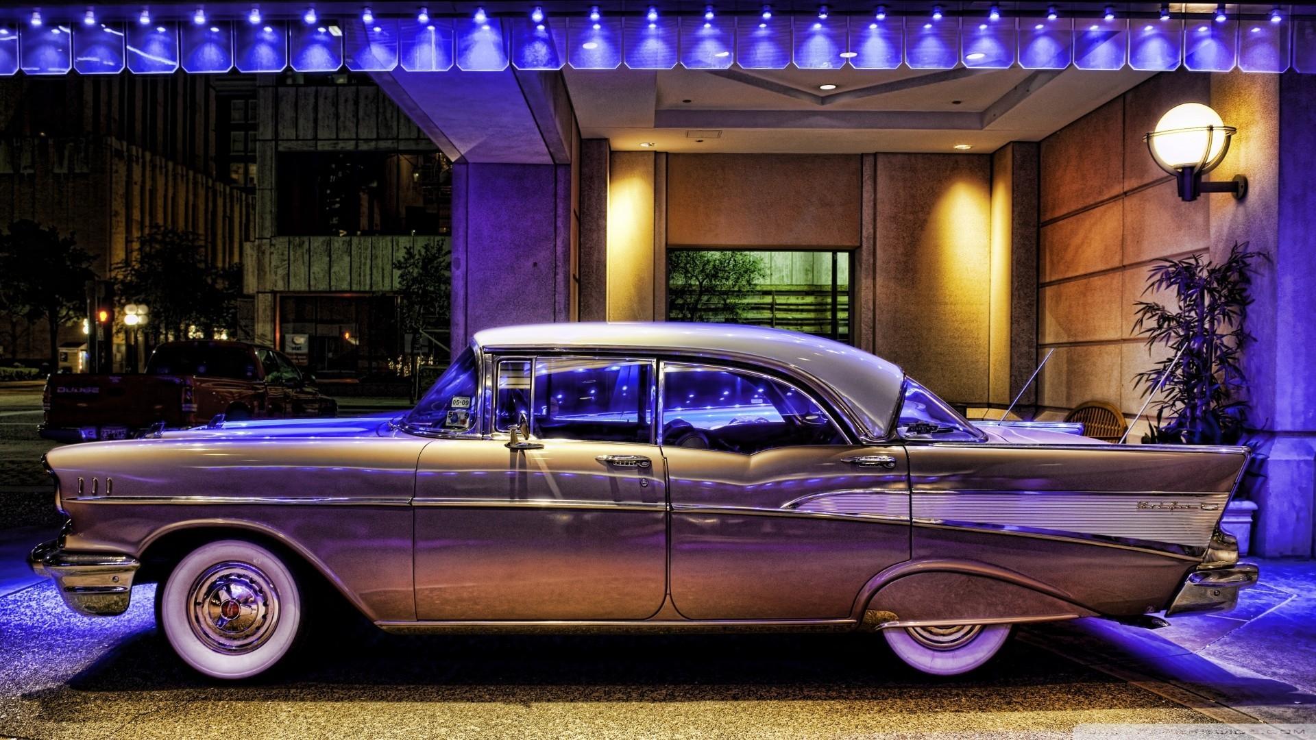 Chevrolet Bel Air classica notturna, 1920x1080 1080p, Desktop