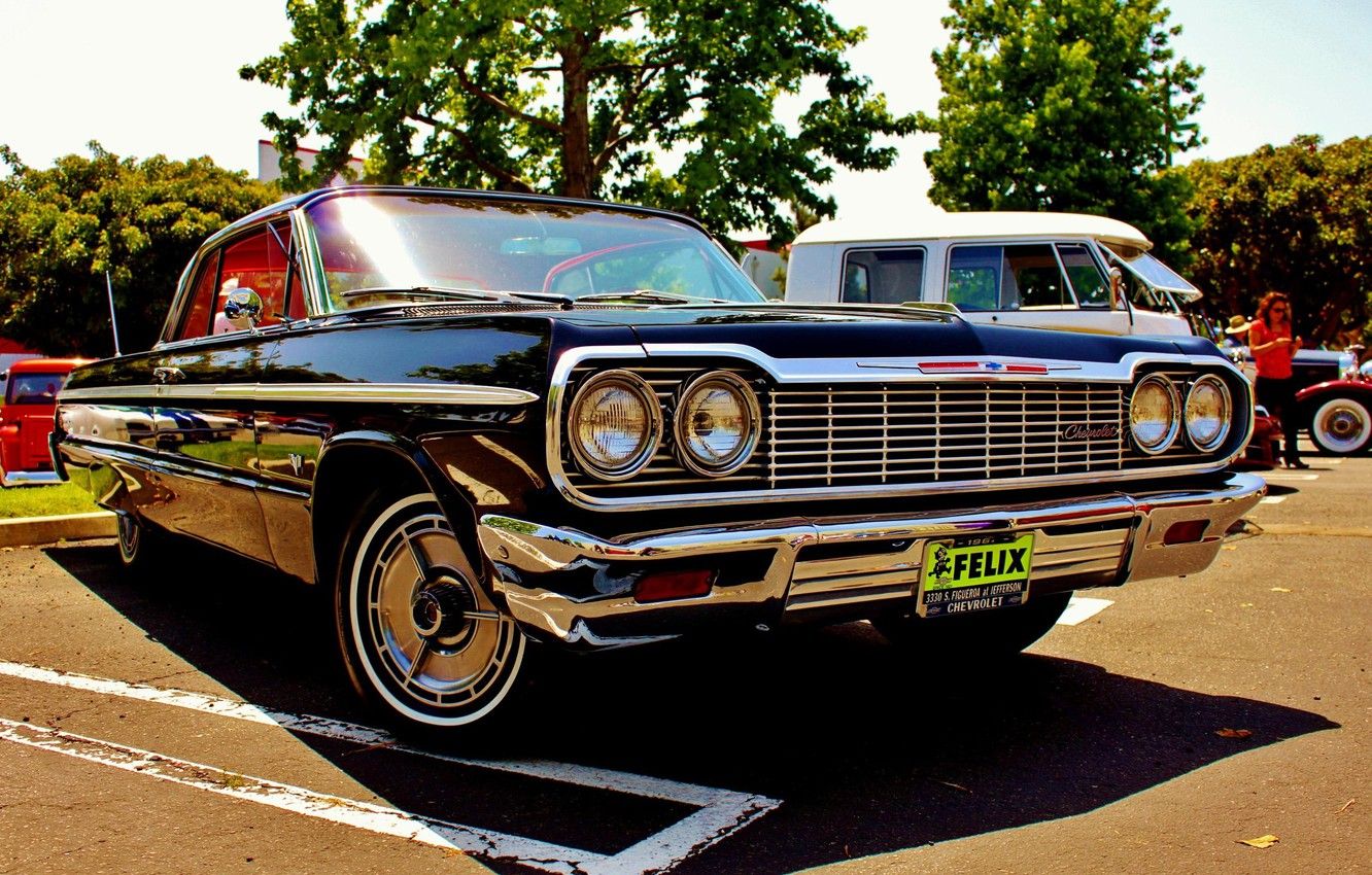 Chevrolet Impala nera classica, 1332x850 720p, Laptop