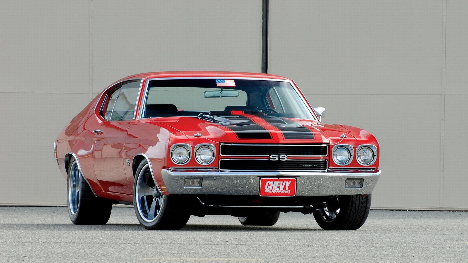 Chevrolet Chevelle SS rossa classica, 1920x1080 1080p, Laptop