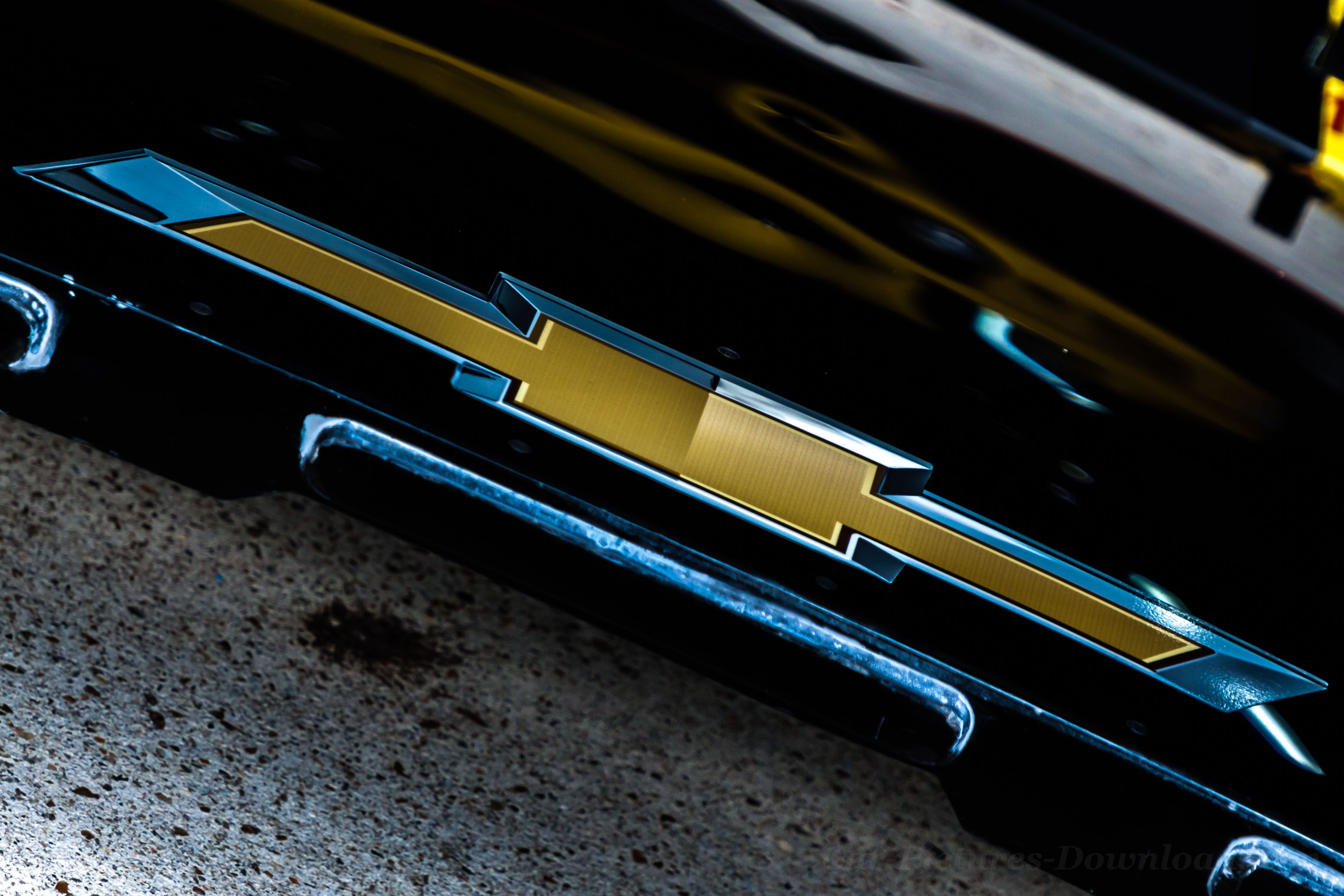 Logo Chevrolet auto nera, 3102x2068 2K, Desktop
