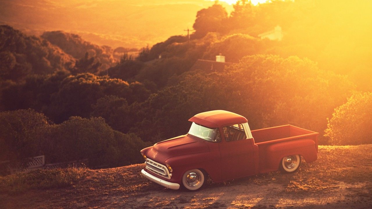 Pickup Chevy classico tramonto, 1280x720 720p, PC
