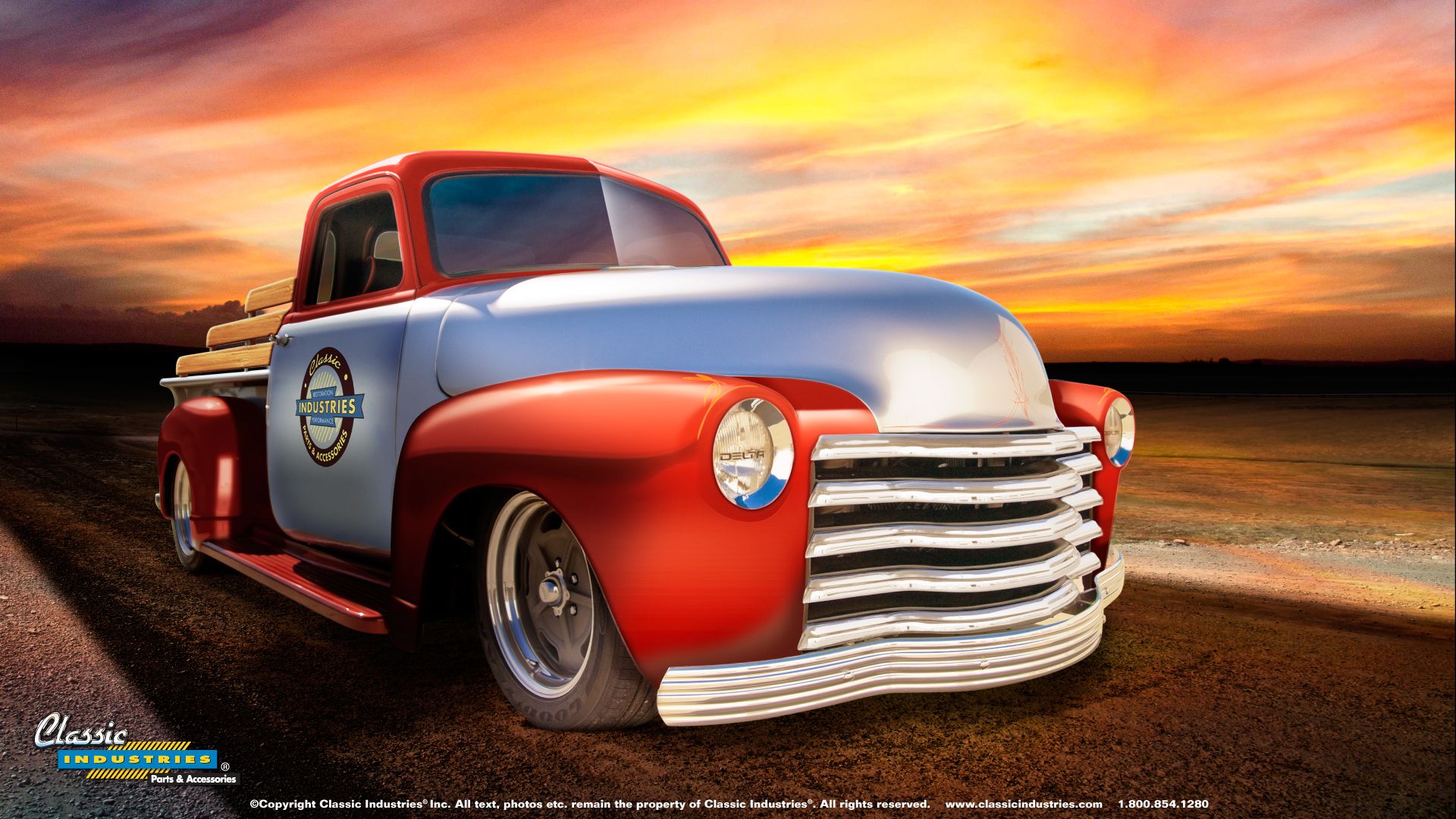 Chevy pickup classico tramonto, 1920x1080 Full HD 1080p, Desktop