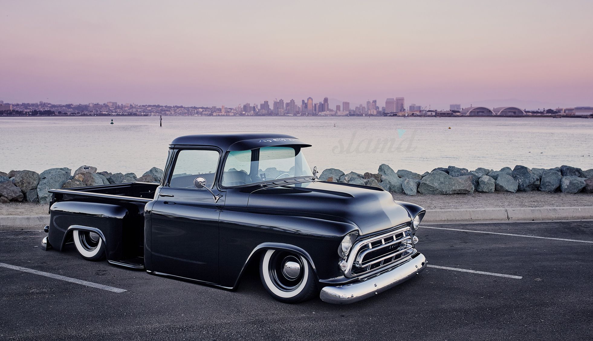 Camion Chevrolet nero classico, 1962x1128 1080p, PC