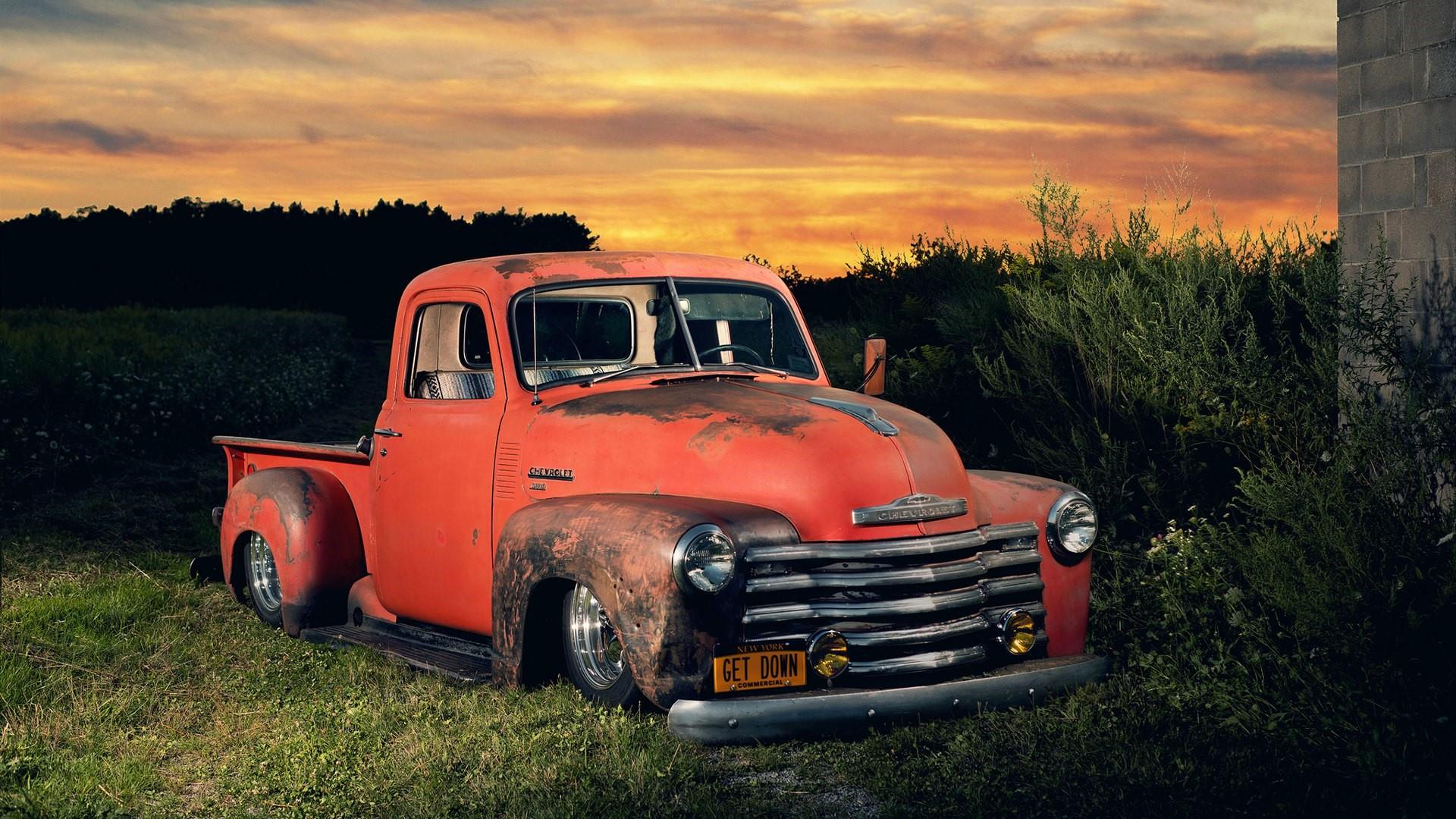 Camion Chevrolet arrugginito arancione, 1920x1080 Full HD, PC Desktop