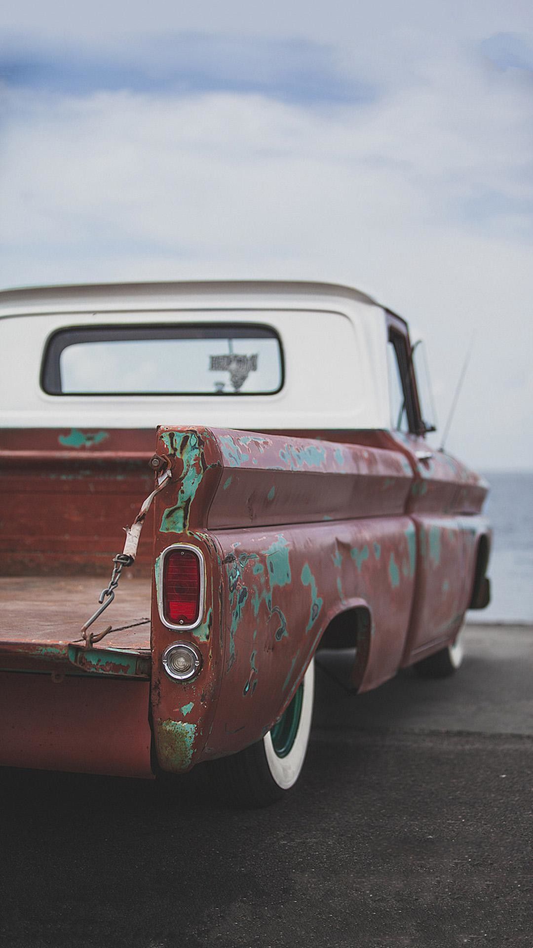 Pickup Chevy vintage arrugginito, 1080x1920 Verticale, Mobile