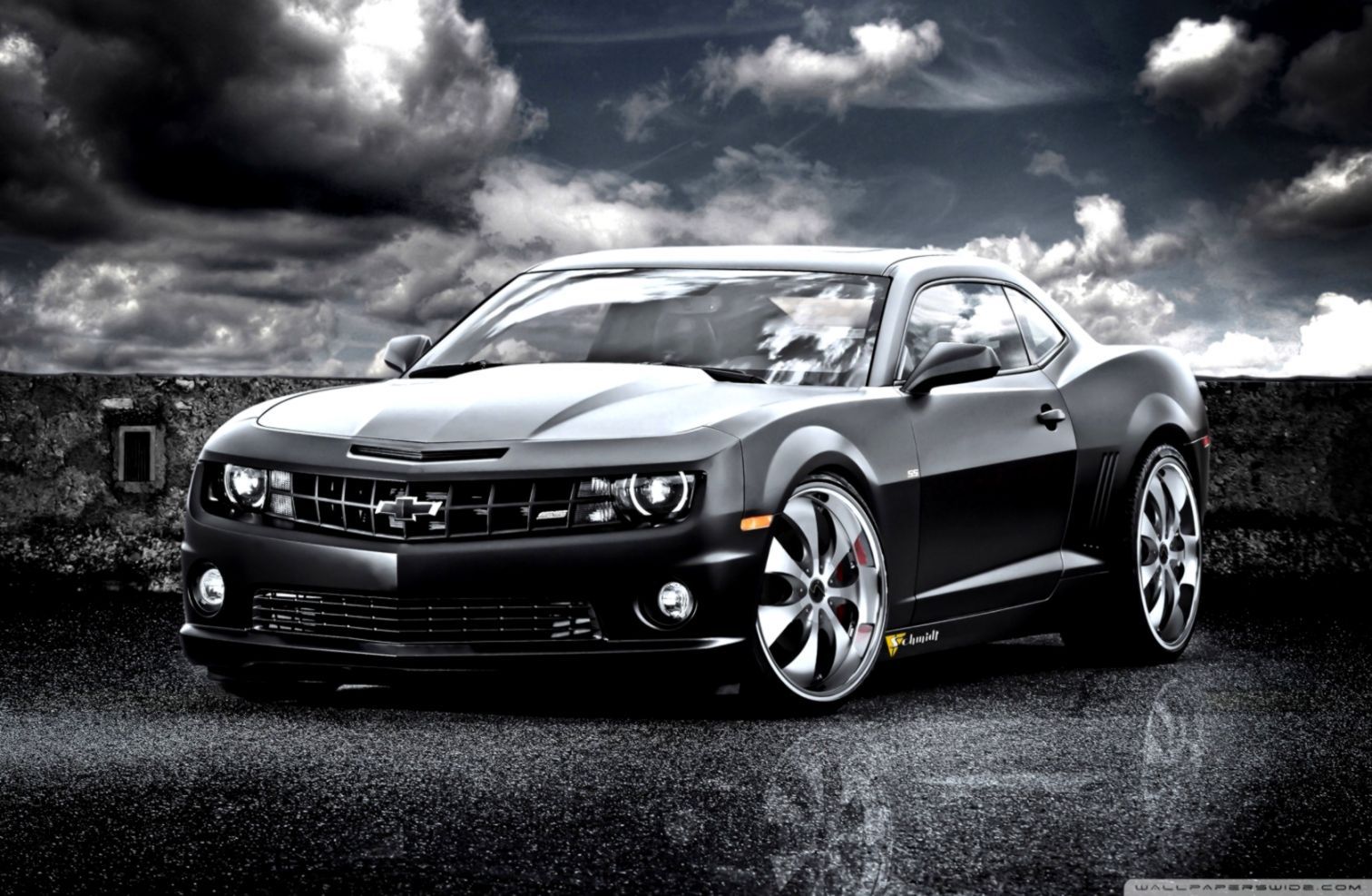 Chevy Camaro nera, 1512x987 HD, Desktop