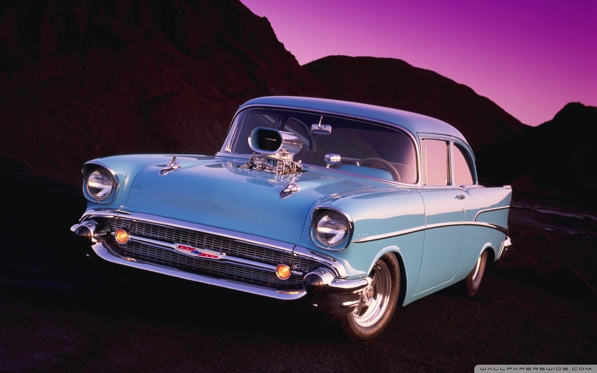 Chevy 57 azzurra classica, 1920x1200 Full HD+ WUXGA, Desktop