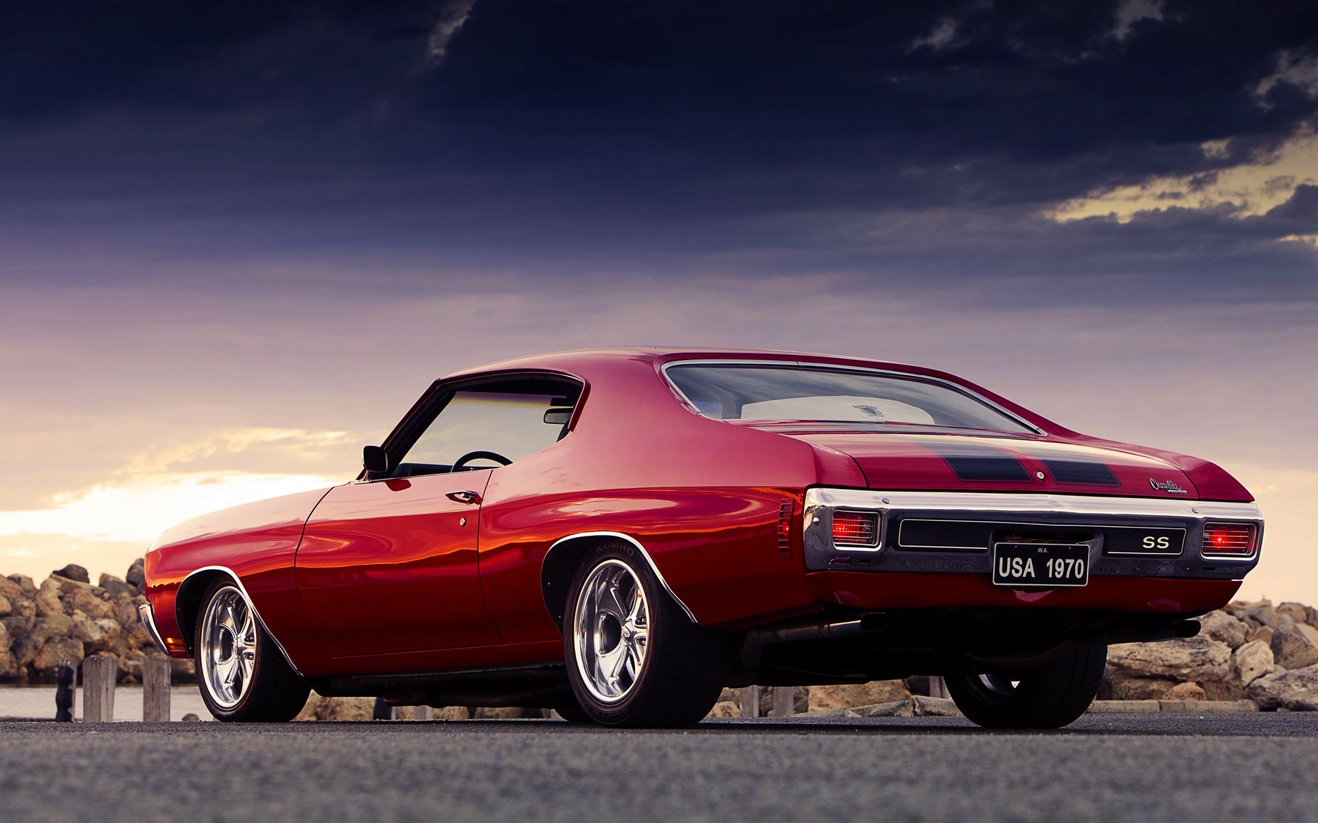 Chevrolet Chevelle rossa classica, 1920x1200 Full HD+ WUXGA, PC Desktop