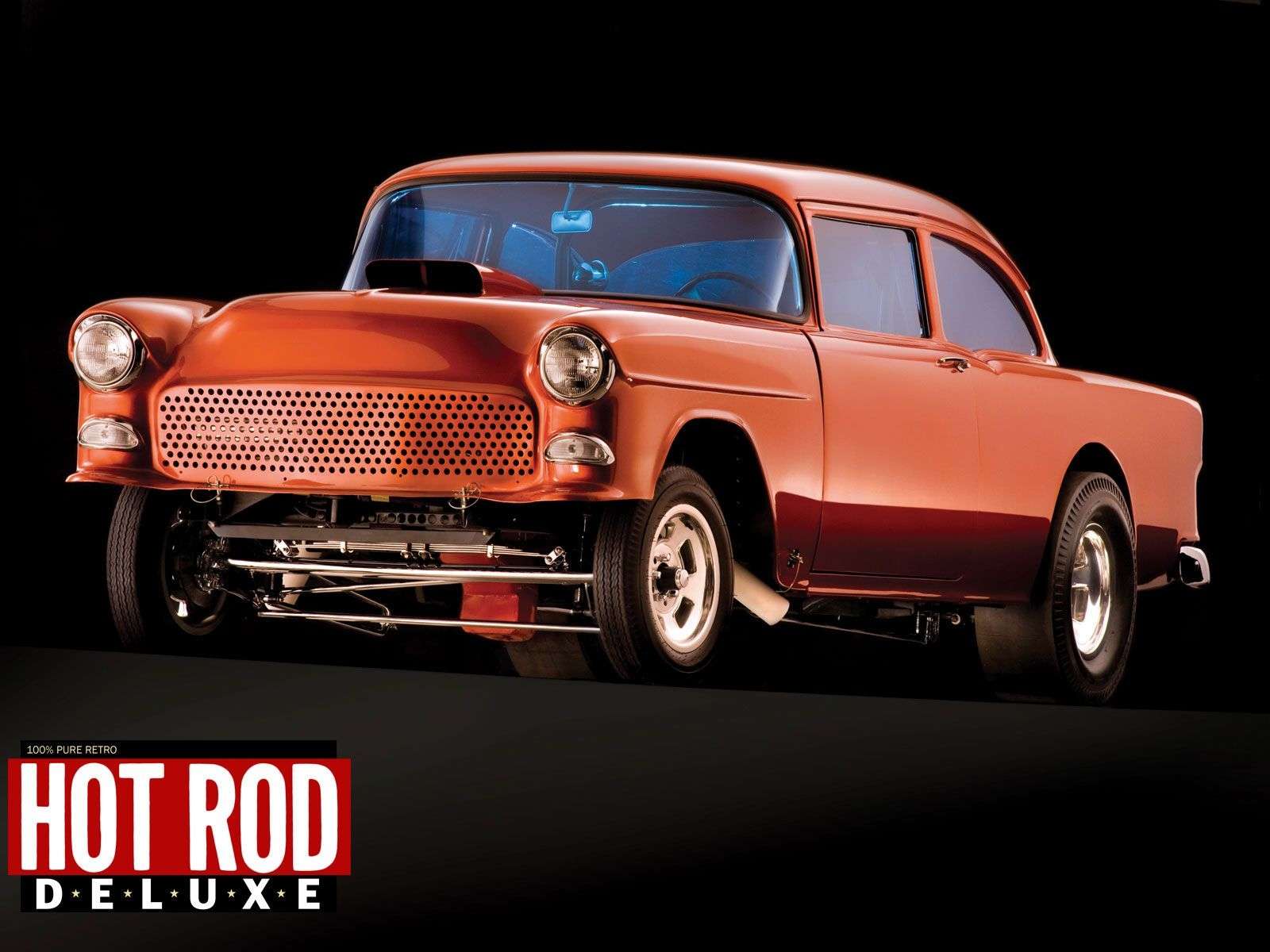 Chevy Hot Rod arancione classica, 1600x1200 HD, PC