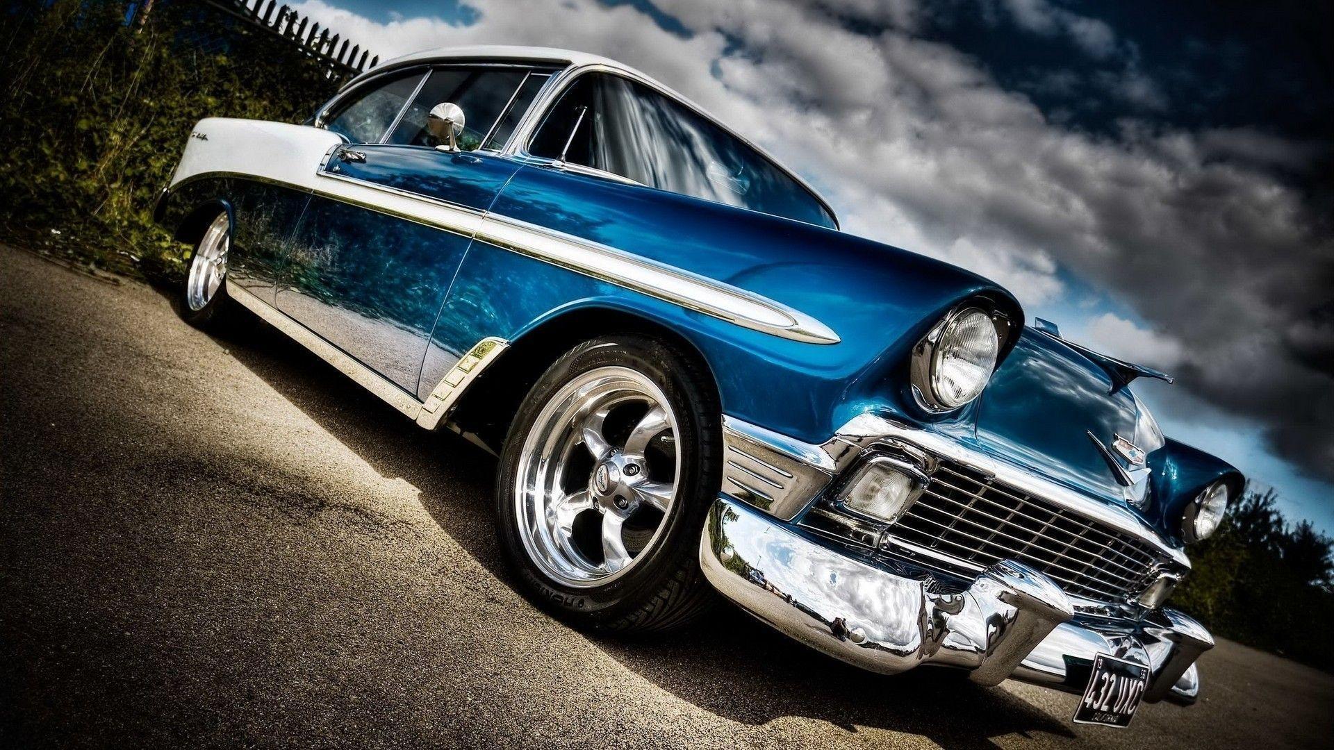 Chevy classica blu bianca, 1920x1080 Full HD 1080p, Desktop