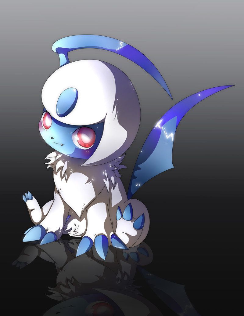 Chibi Absol Pokemon fanart, creature tascabili, 800x1035 Full HD Verticale, Smartphone