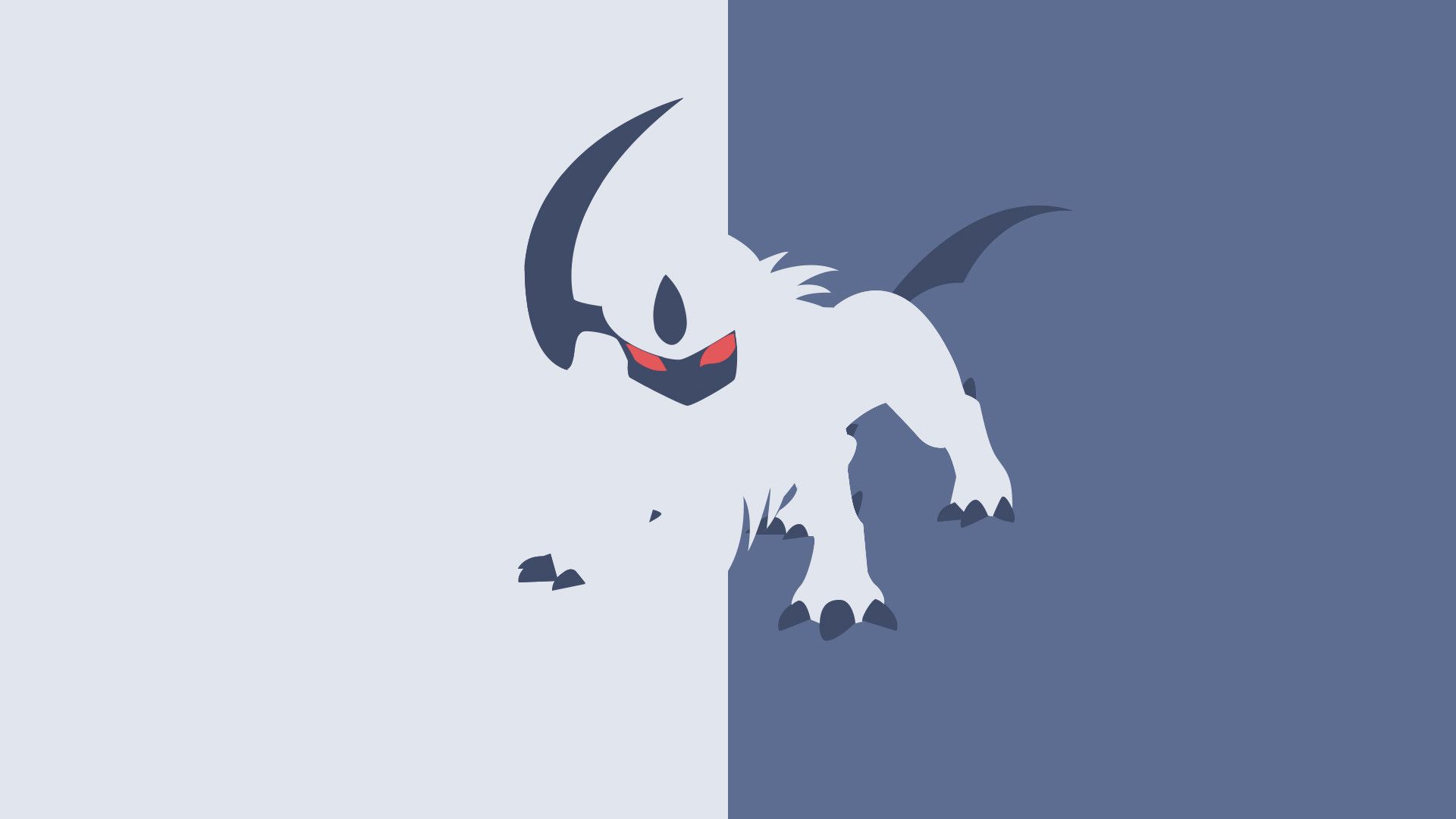 Absol Pokémon su roccia, 1024x768 HD, Desktop