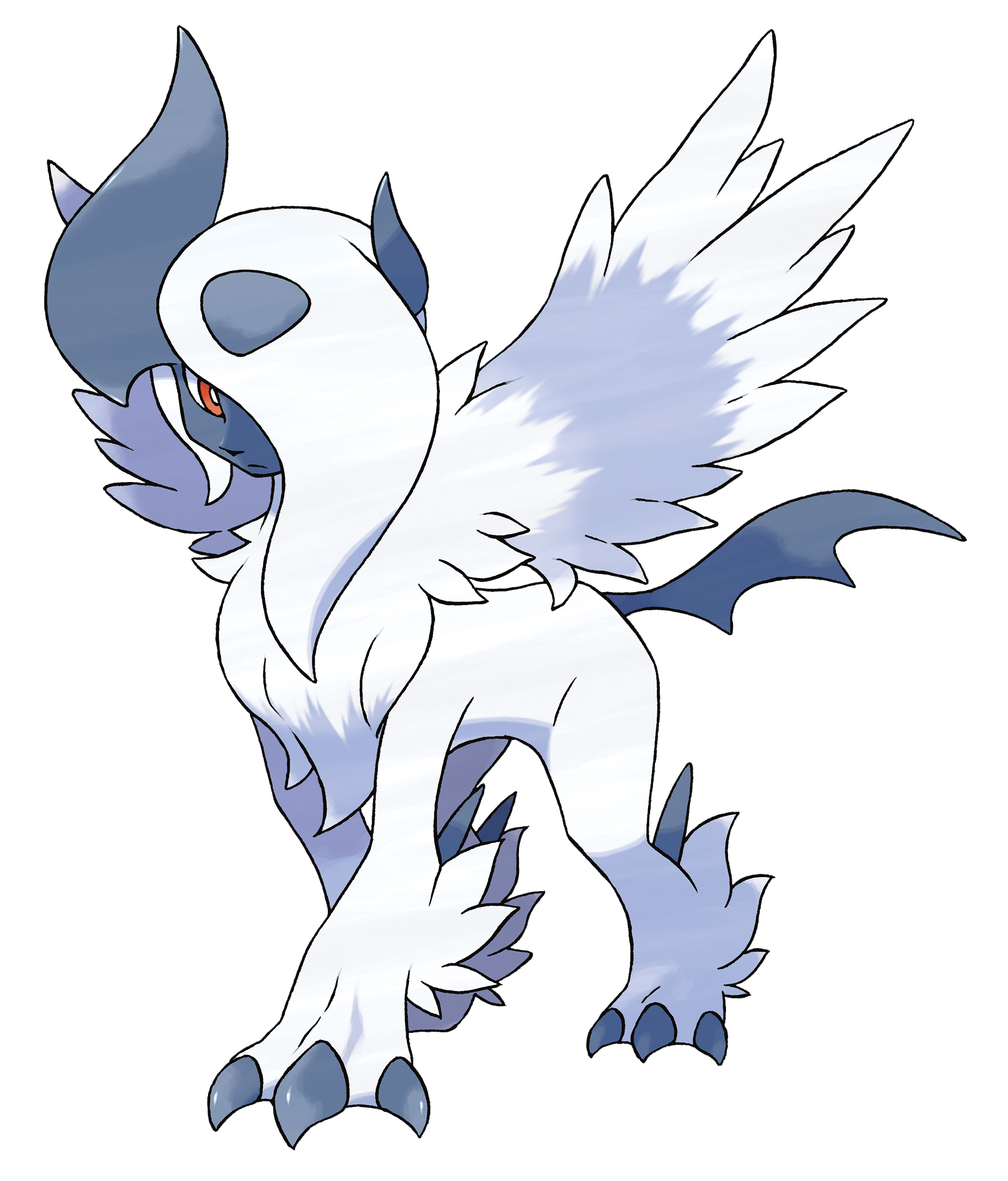 Absol Pokémon sfondo rosso scuro, 1000x787 HD, PC