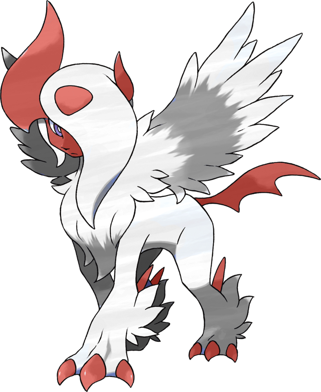 Absol Pokémon bianco blu, 894x894 HD, PC