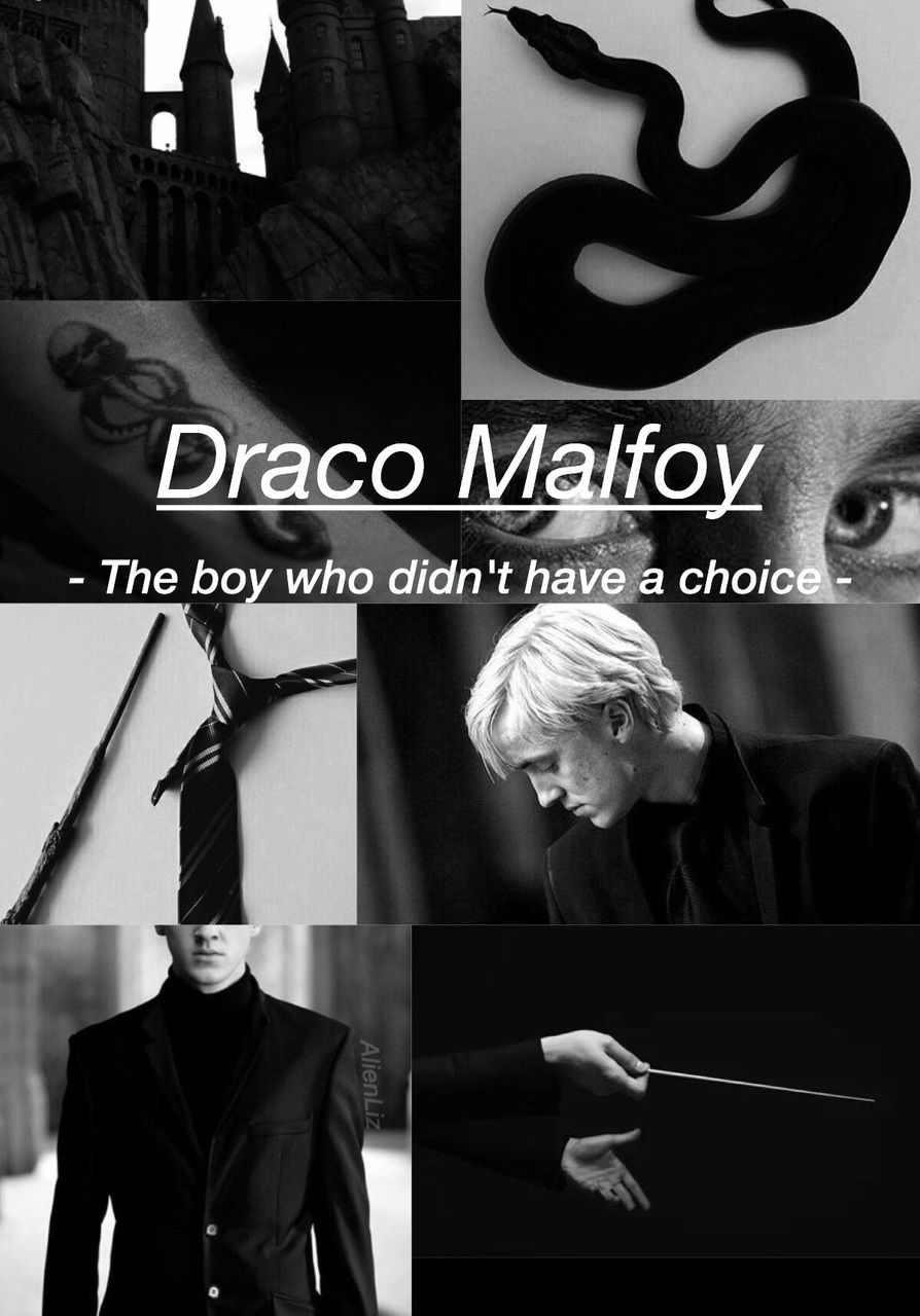 Draco Malfoy collage bianco e nero, 894x1280 Full HD Verticale, iPhone