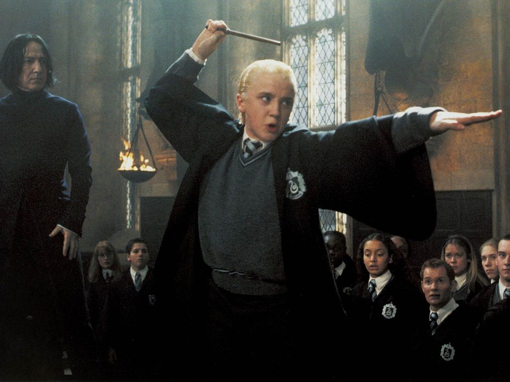 Draco Malfoy con bacchetta, Harry Potter, 1024x768 HD, iMac