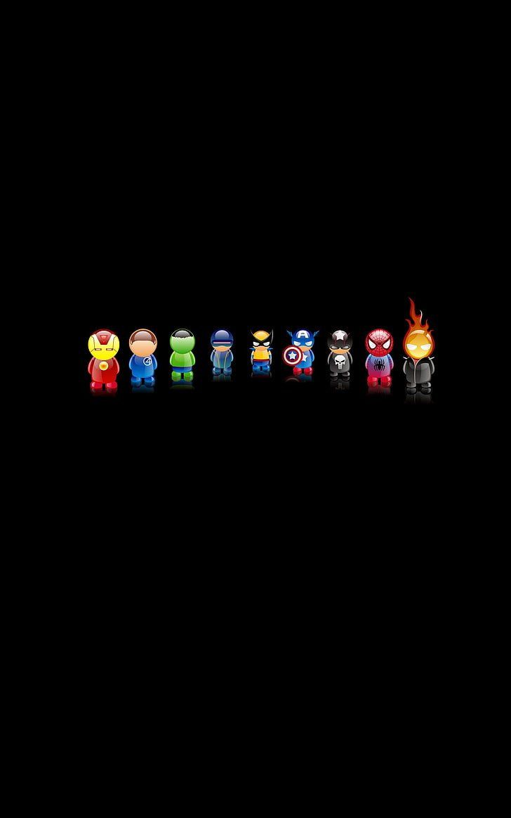 Sagome colorate supereroi Avengers, Marvel, 1920x1080 Full HD 1080p, Desktop