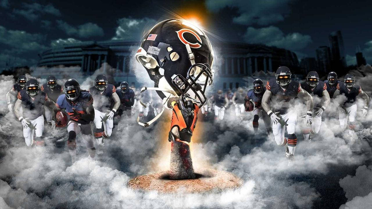 Chicago Bears casco squadra football, 1280x720 720p, PC