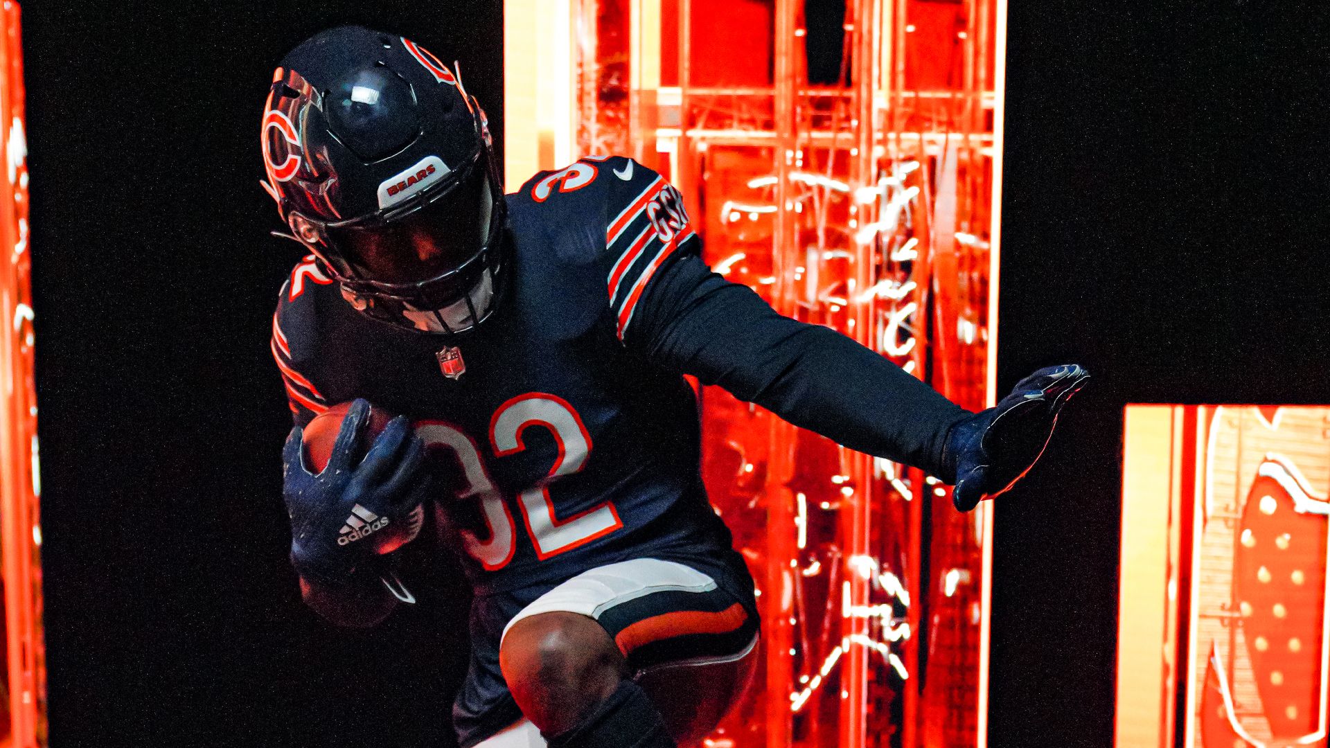Giocatore Chicago Bears con pallone, 1920x1080 1080p, PC