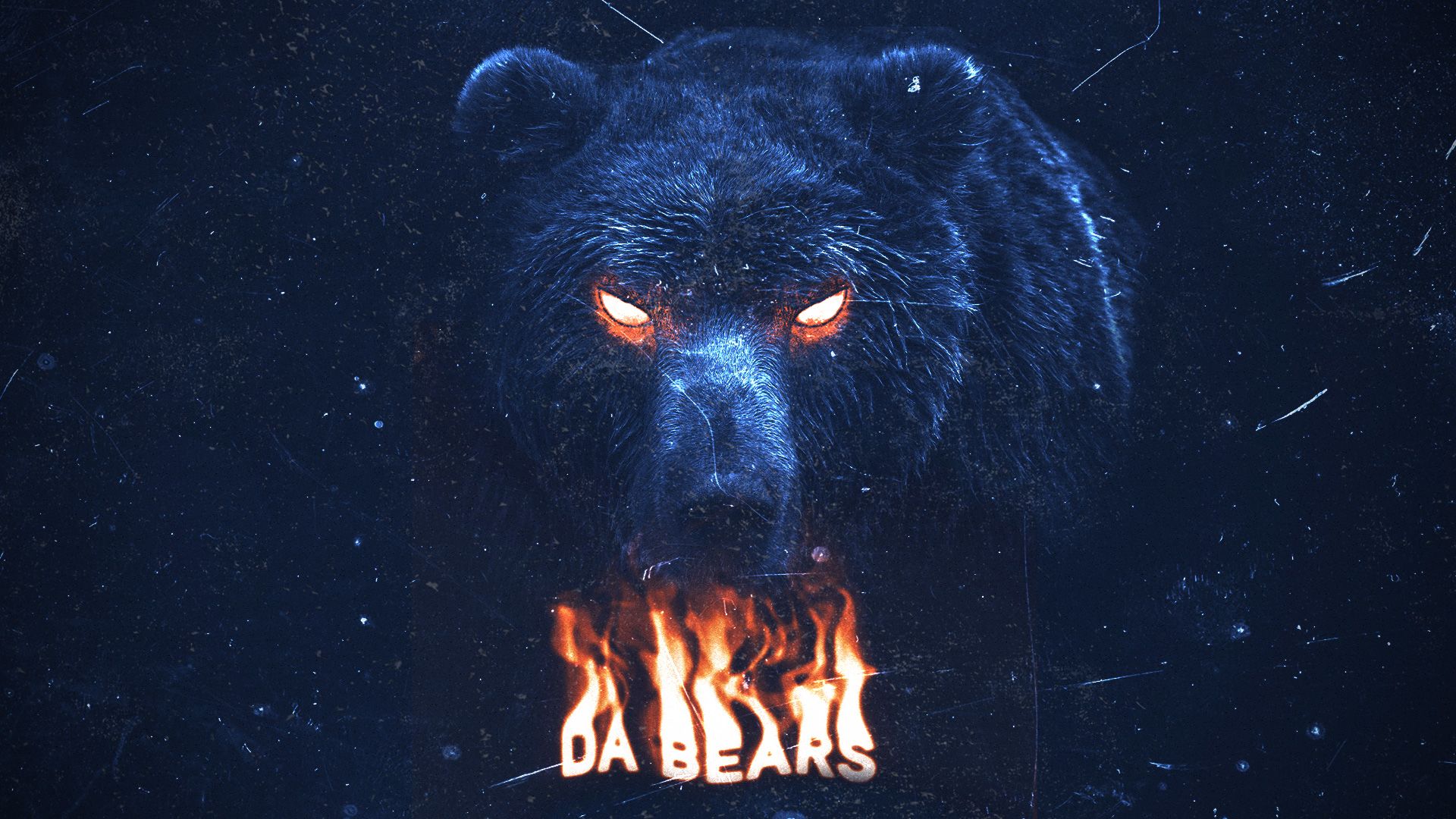 Orso Chicago Bears fuoco, 1920x1080 Full HD 1080p, PC