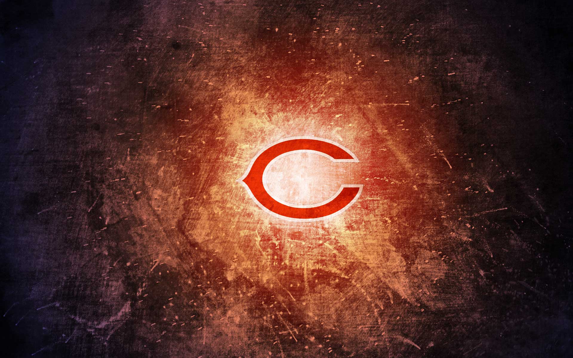 Logo Chicago Bears texture grunge, 1920x1200 WUXGA, Desktop