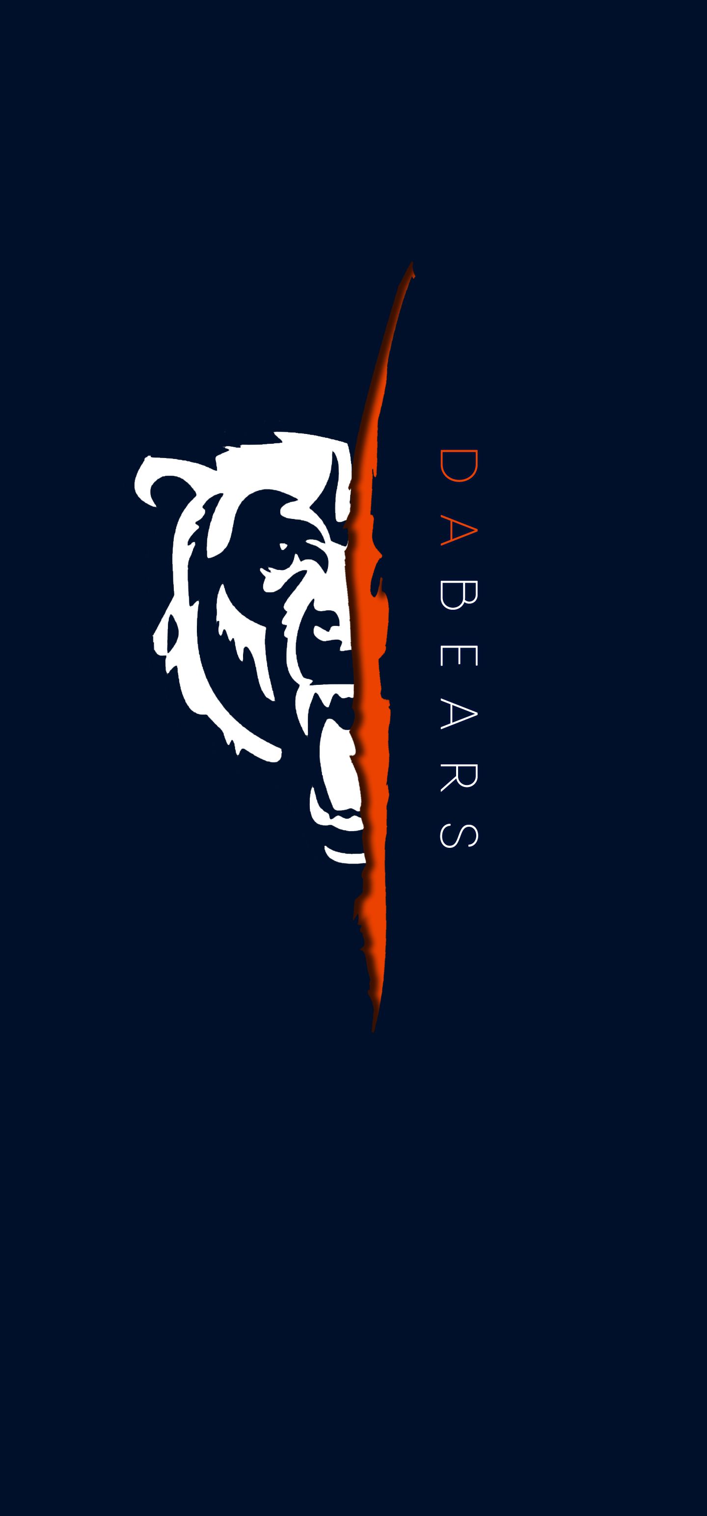 Logo orso Chicago Bears, 1440x3088 Full HD Verticale, Smartphone