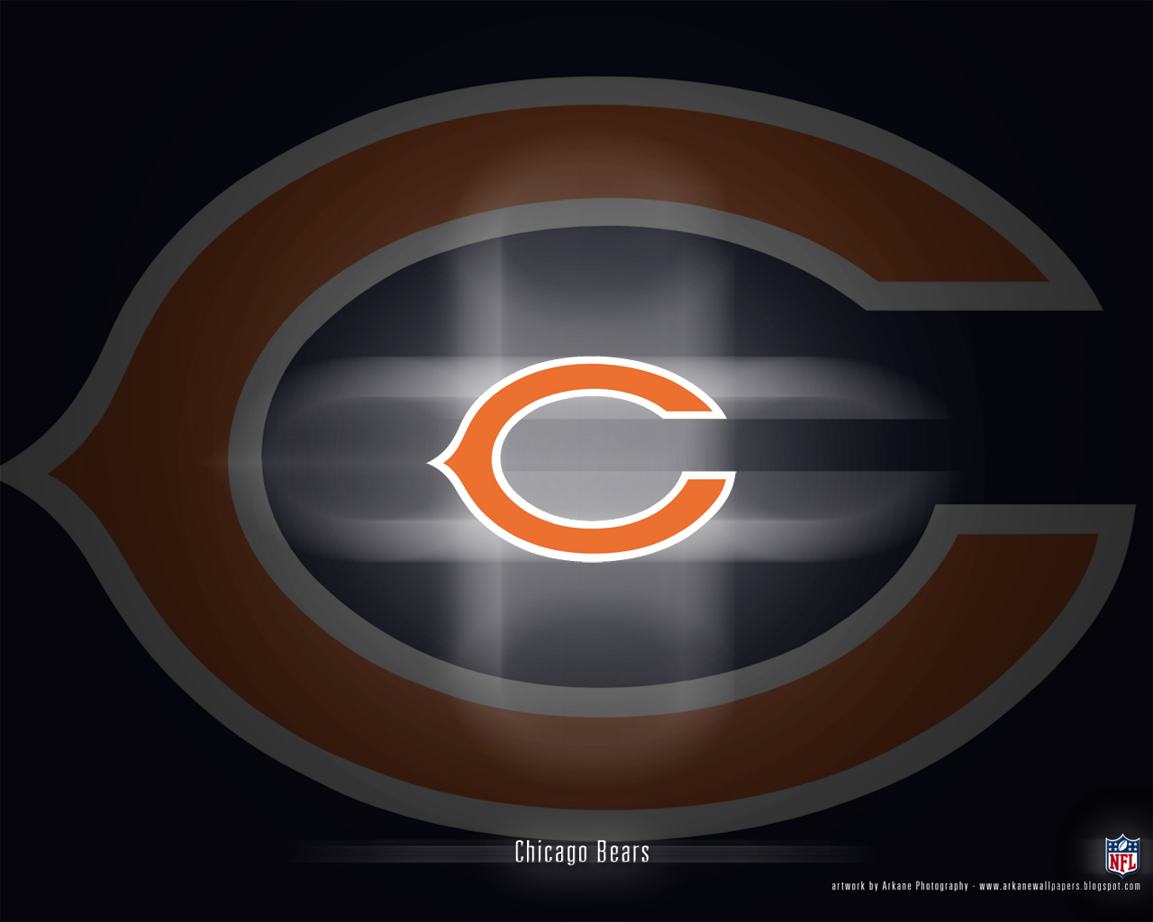 Logo Chicago Bears NFL, 1280x1024 720p, Laptop