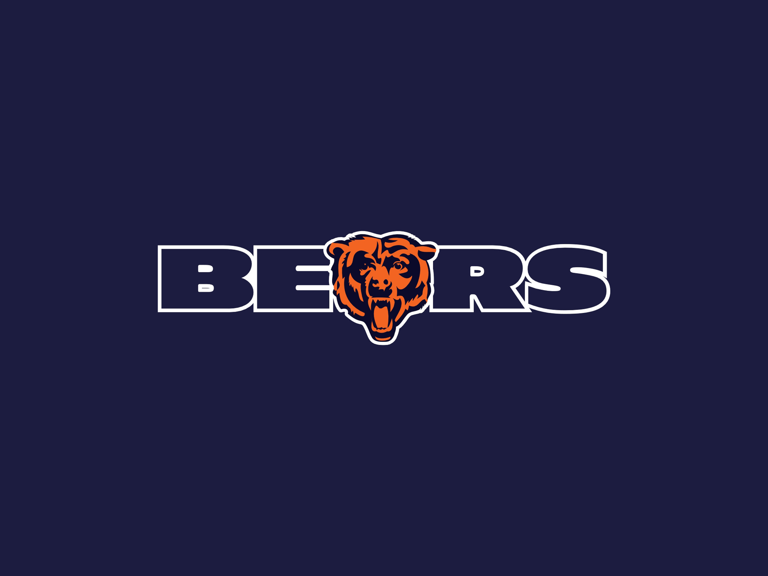 Logo Chicago Bears blu, 2560x1920 WQXGA, Desktop