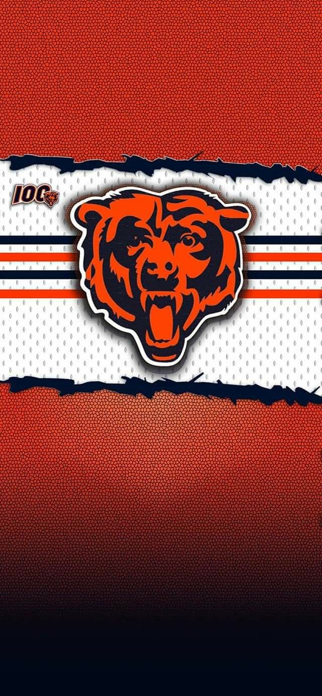 Logo Chicago Bears su jersey, 640x1382 Verticale, Telefono
