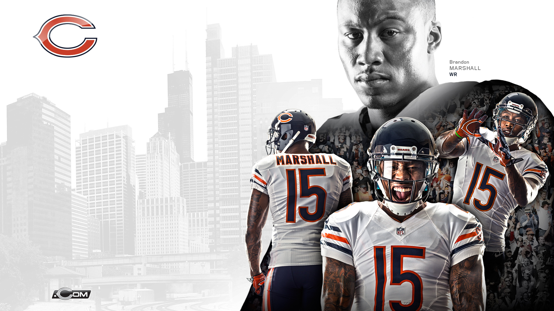 Giocatore Chicago Bears Marshall, 1920x1080 Full HD 1080p, Desktop