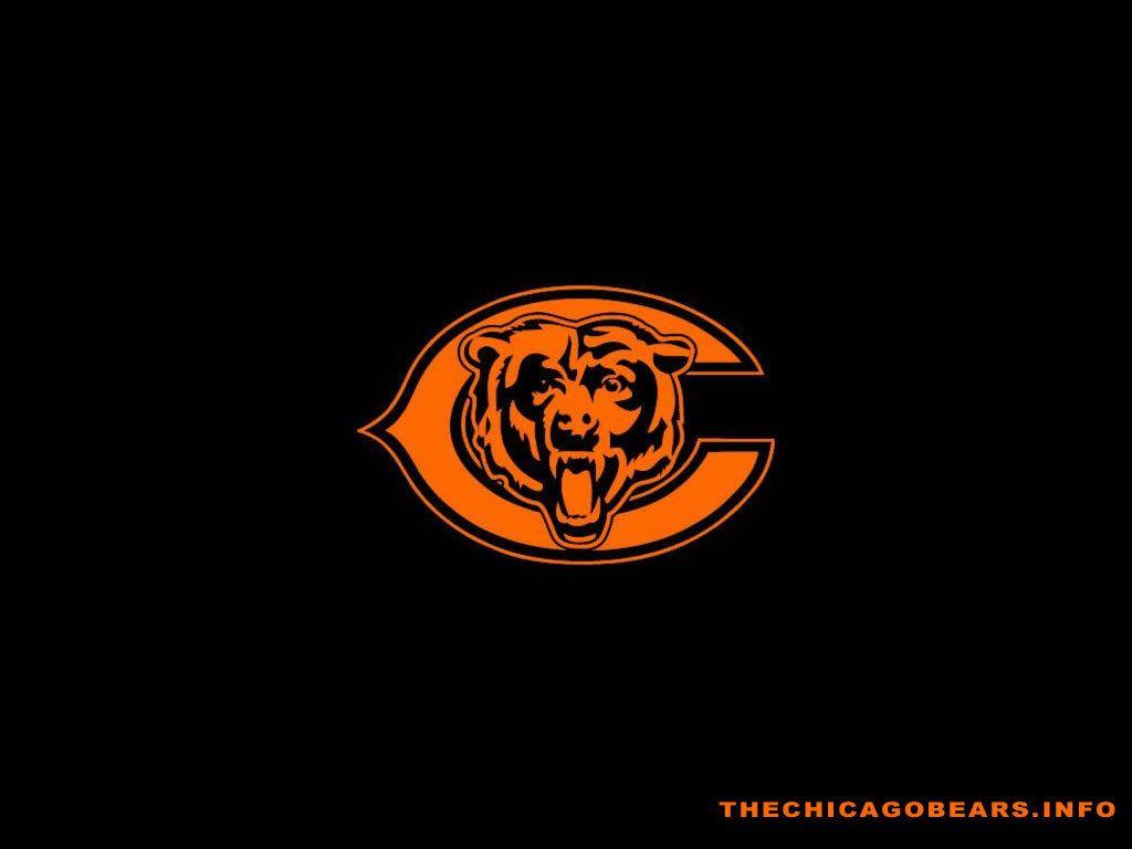 Logo Chicago Bears arancione nero, 1024x768 HD, PC