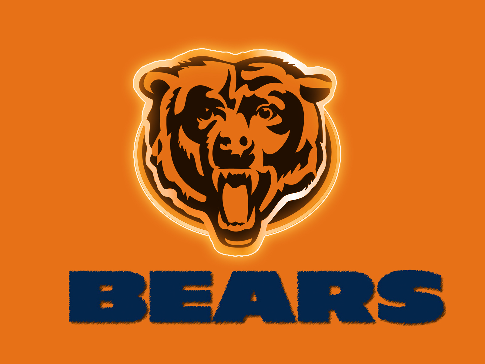 Logo orso Chicago Bears, 1600x1200 HD Ready, Notebook Gaming