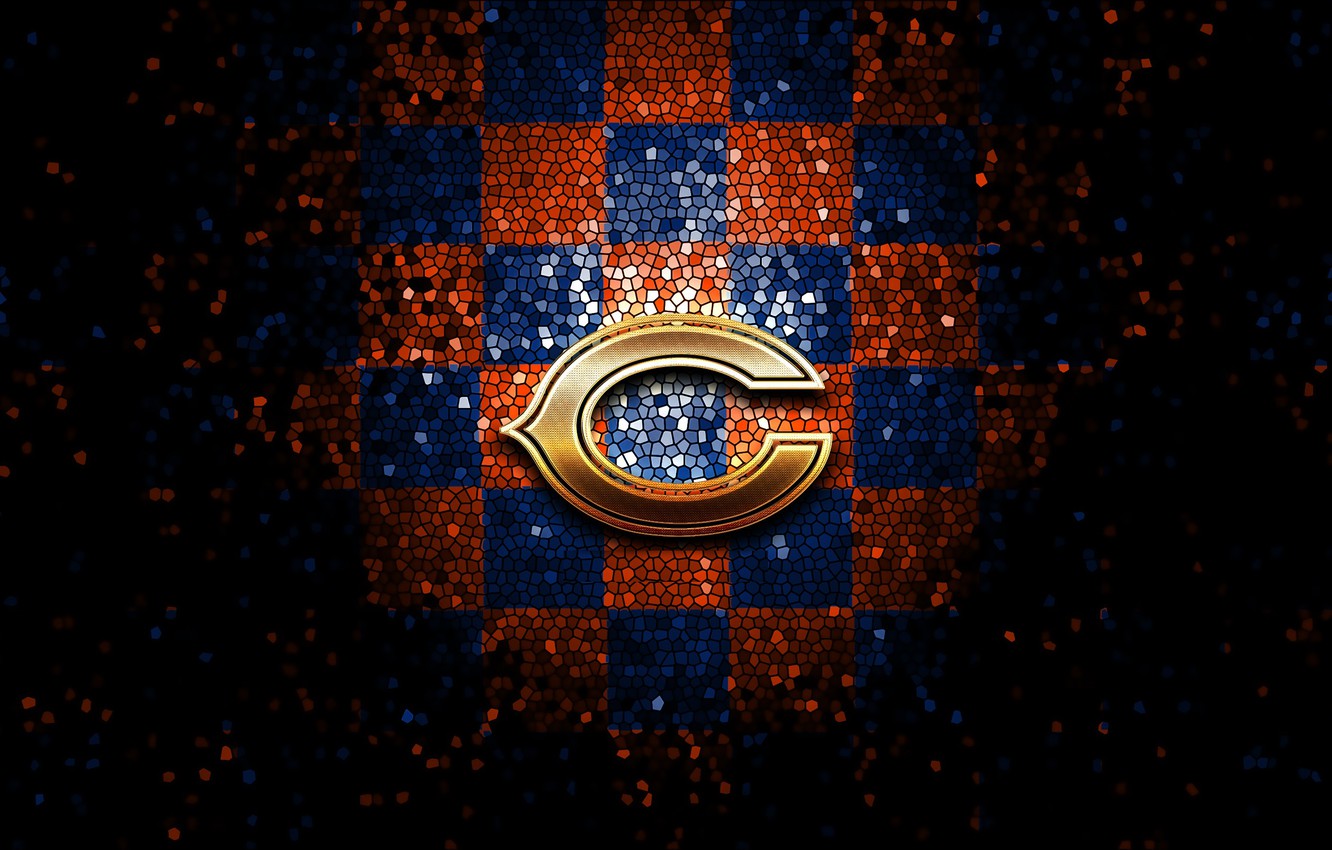 Logo Chicago Bears glitterato, 1332x850 720p, PC