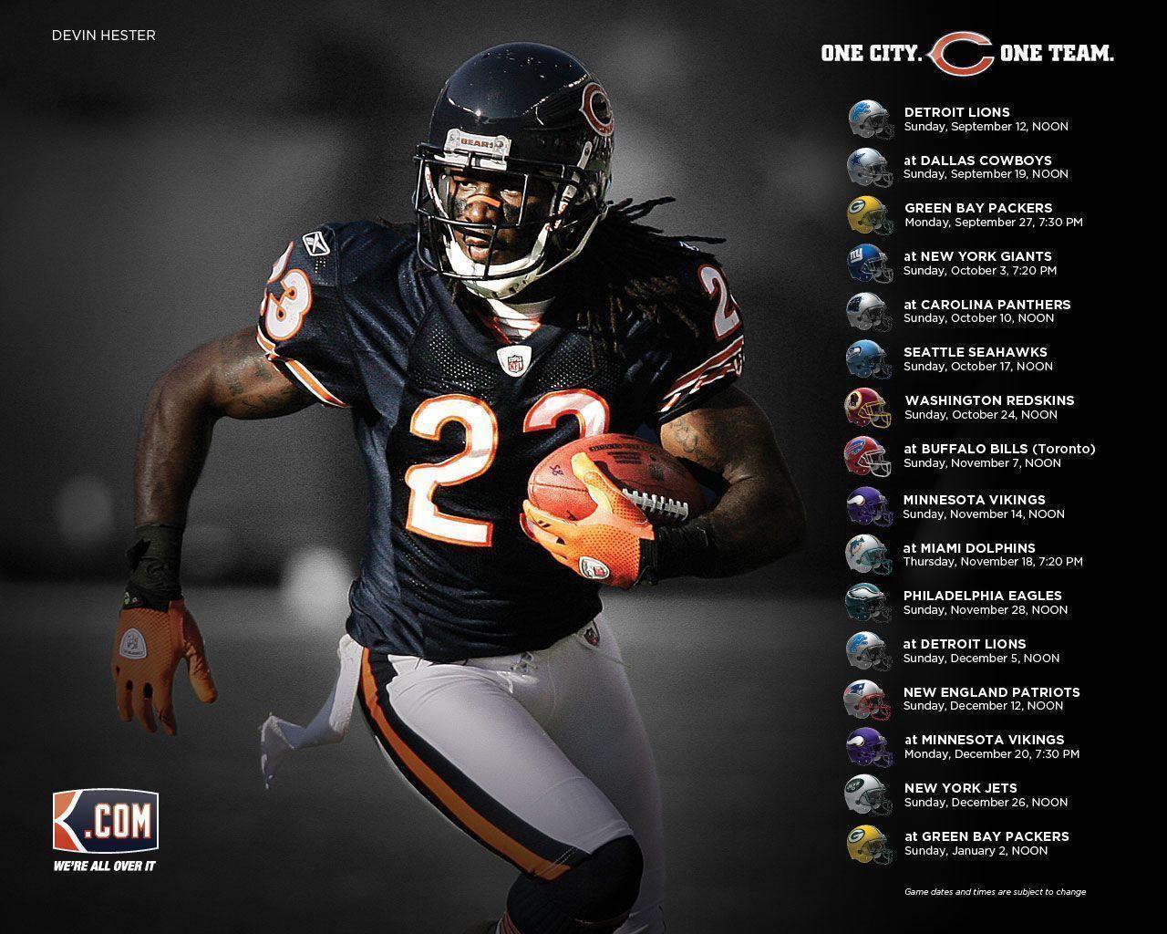 Giocatore football americano Chicago Bears, 1280x1024 720p, PC