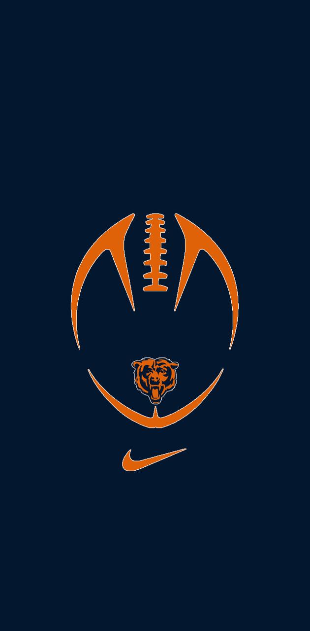 Logo Chicago Bears Nike, abbigliamento sportivo, 630x1280 Verticale, Mobile