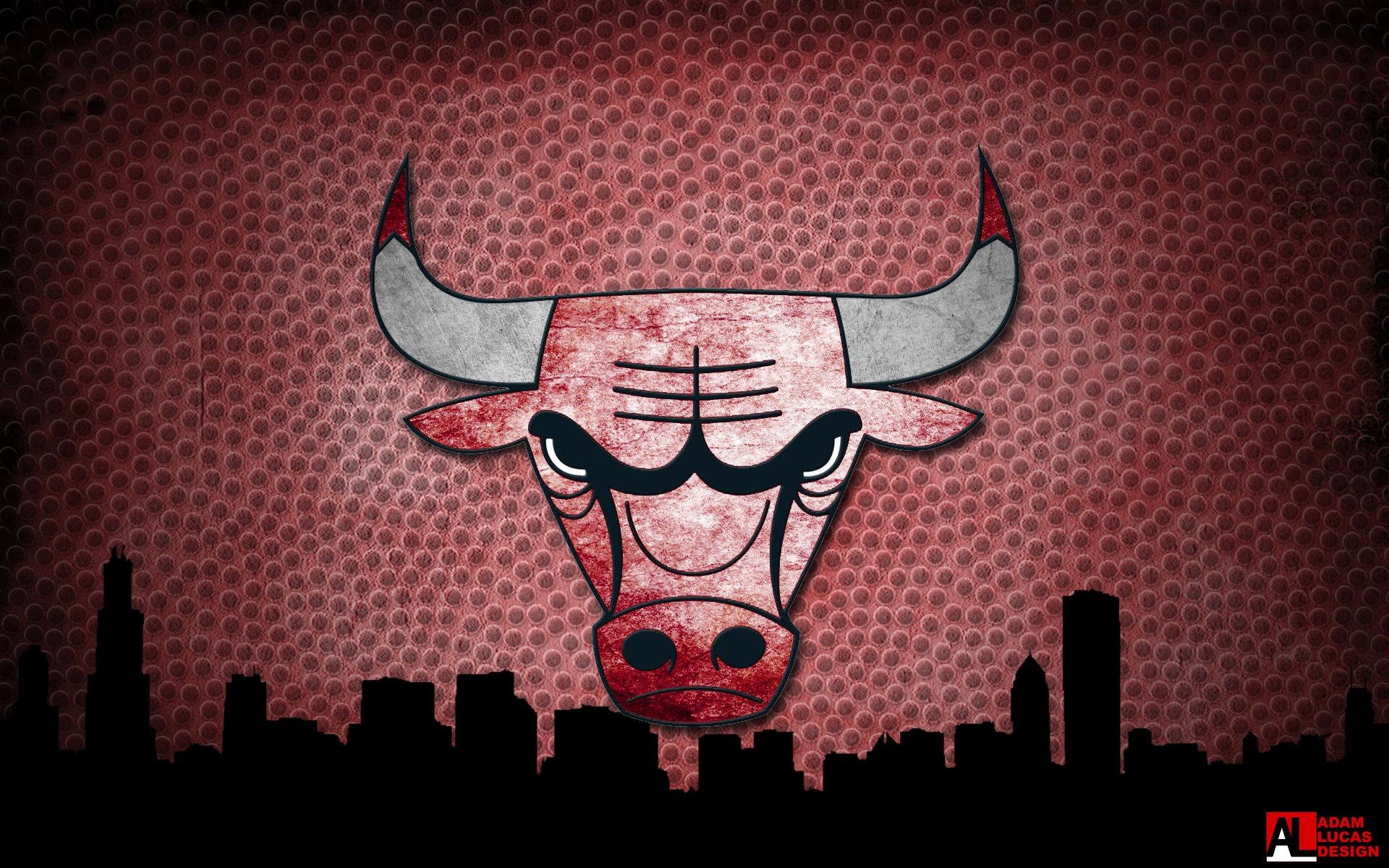 Logo Chicago Bulls skyline, 1920x1200 Full HD+ WUXGA, Laptop