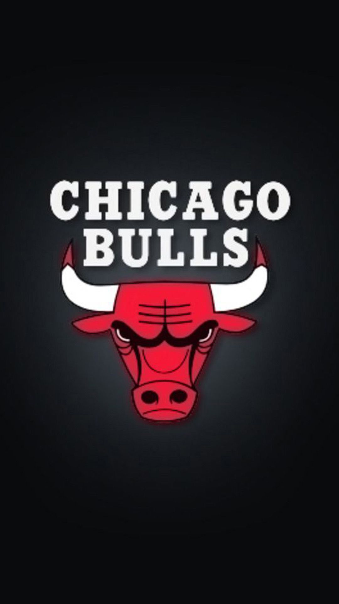 Logo Chicago Bulls sfondo nero, 1080x1920 Full HD Verticale, Galaxy S