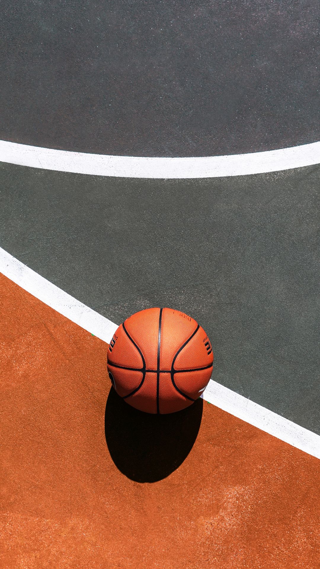 Pallone da basket su campo, 1080x1920 Verticale, Galaxy Note