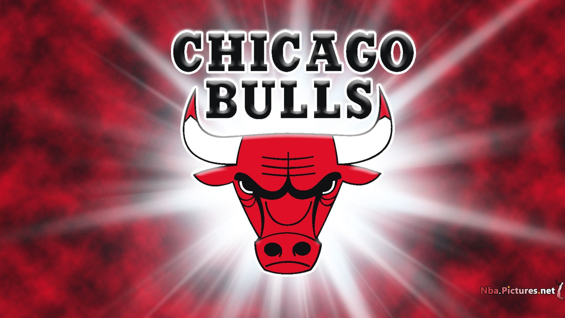 Logo Chicago Bulls grigio, 1920x1080 Full HD, Desktop