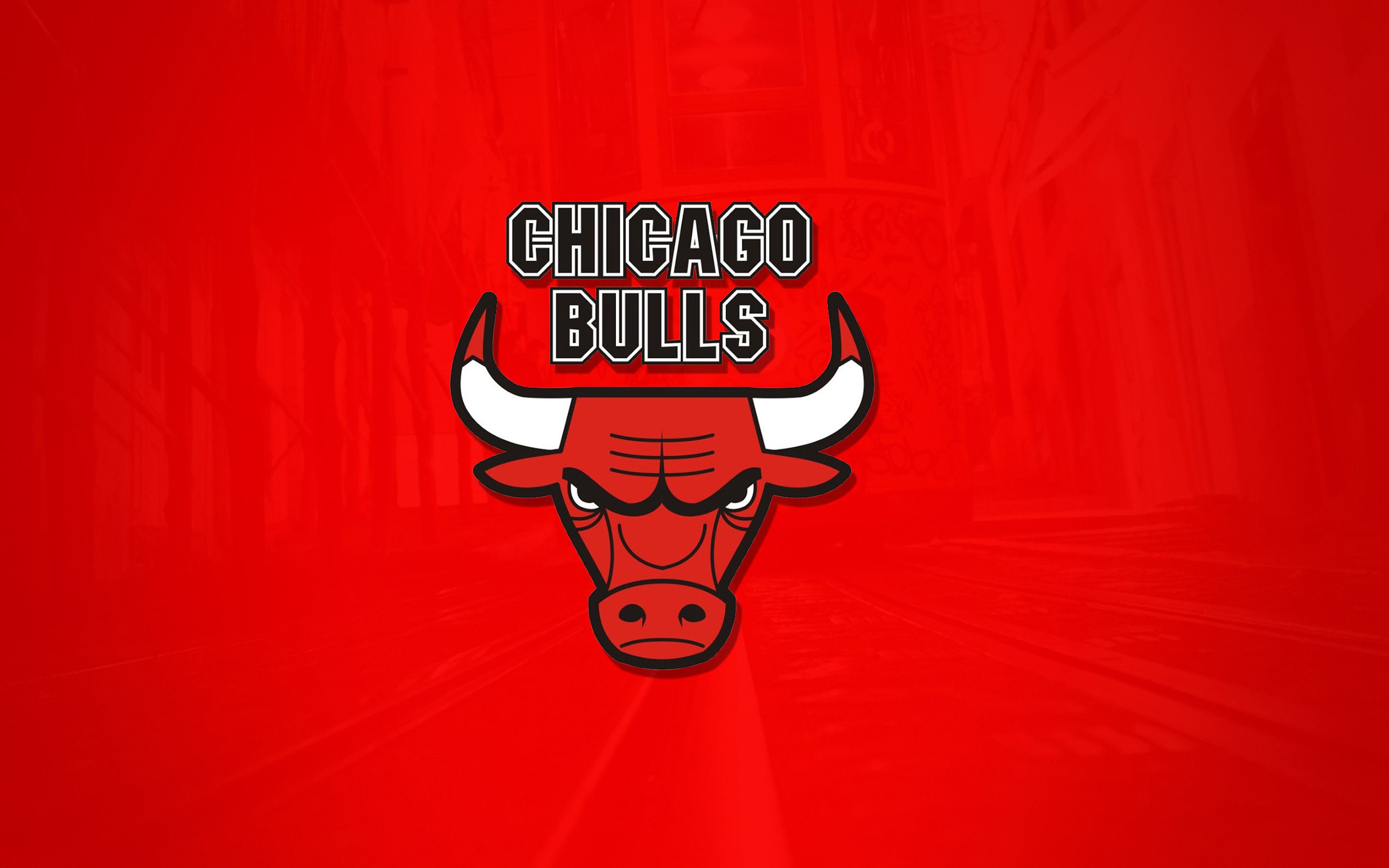 Logo Chicago Bulls rosso, 2880x1800 2K+, PC