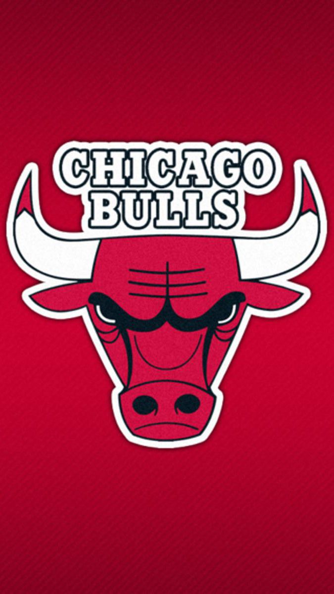Logo Chicago Bulls rosso, 675x1200 Full HD Verticale, iPhone
