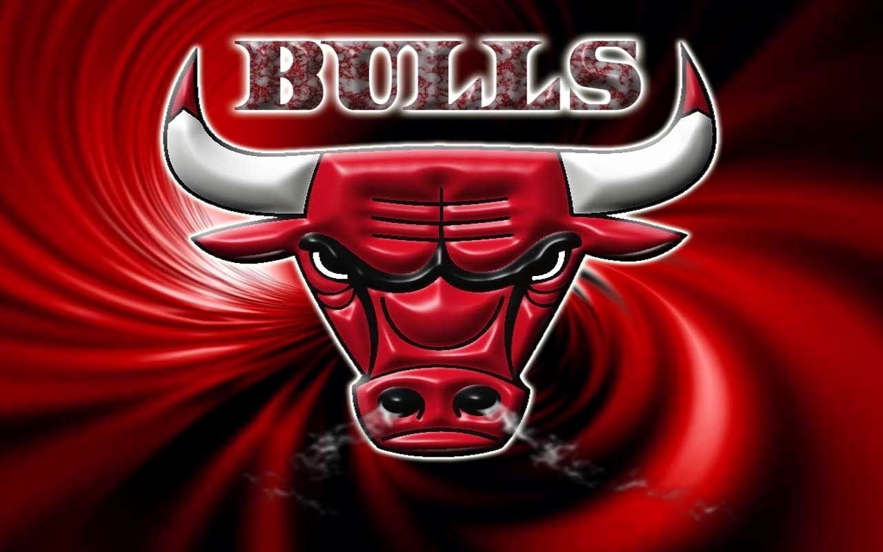 Logo Chicago Bulls rosso, 1280x800 HD, Desktop