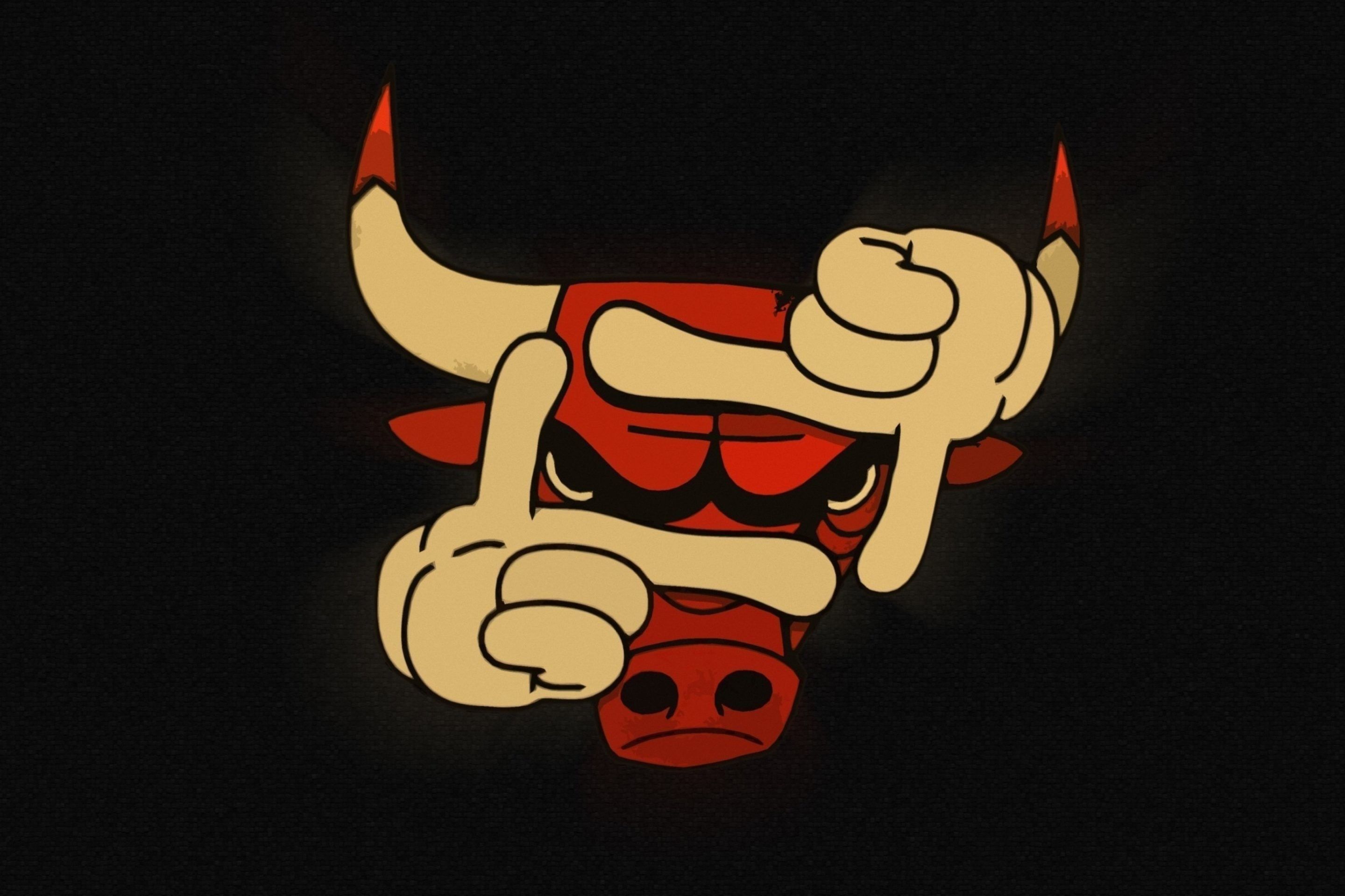 Logo Chicago Bulls stilizzato, 2880x1920 2K+, PC