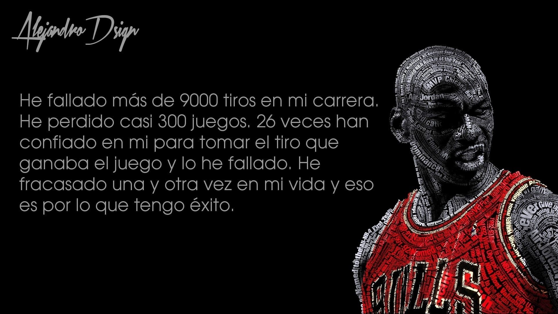 Michael Jordan ritratto tipografico, numero 23, 1920x1080 Full HD 1080p, PC