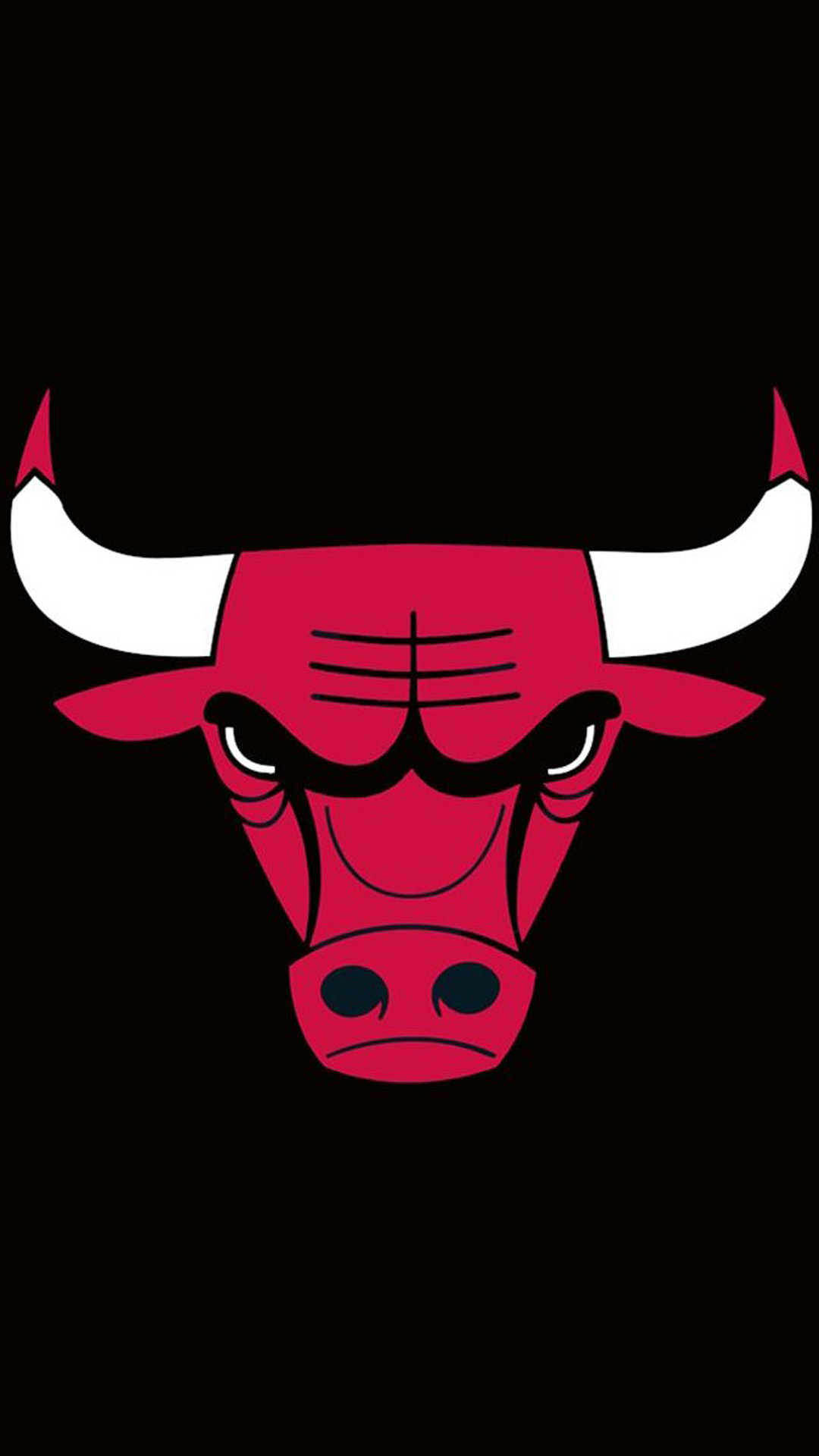 Logo Chicago Bulls toro rosso, 1080x1920 Verticale, Telefono