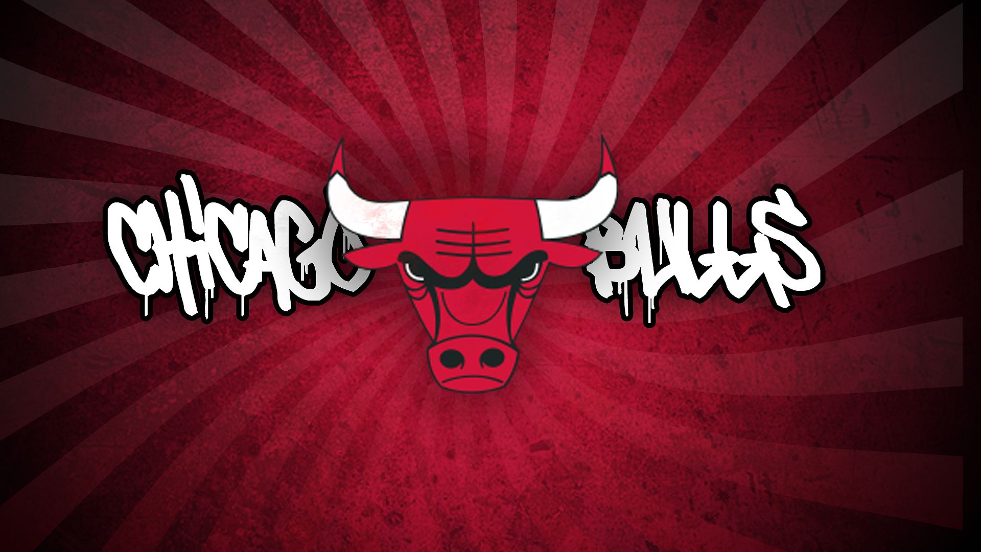 Logo Chicago Bulls rosso, 1920x1080 Full HD 1080p, Laptop